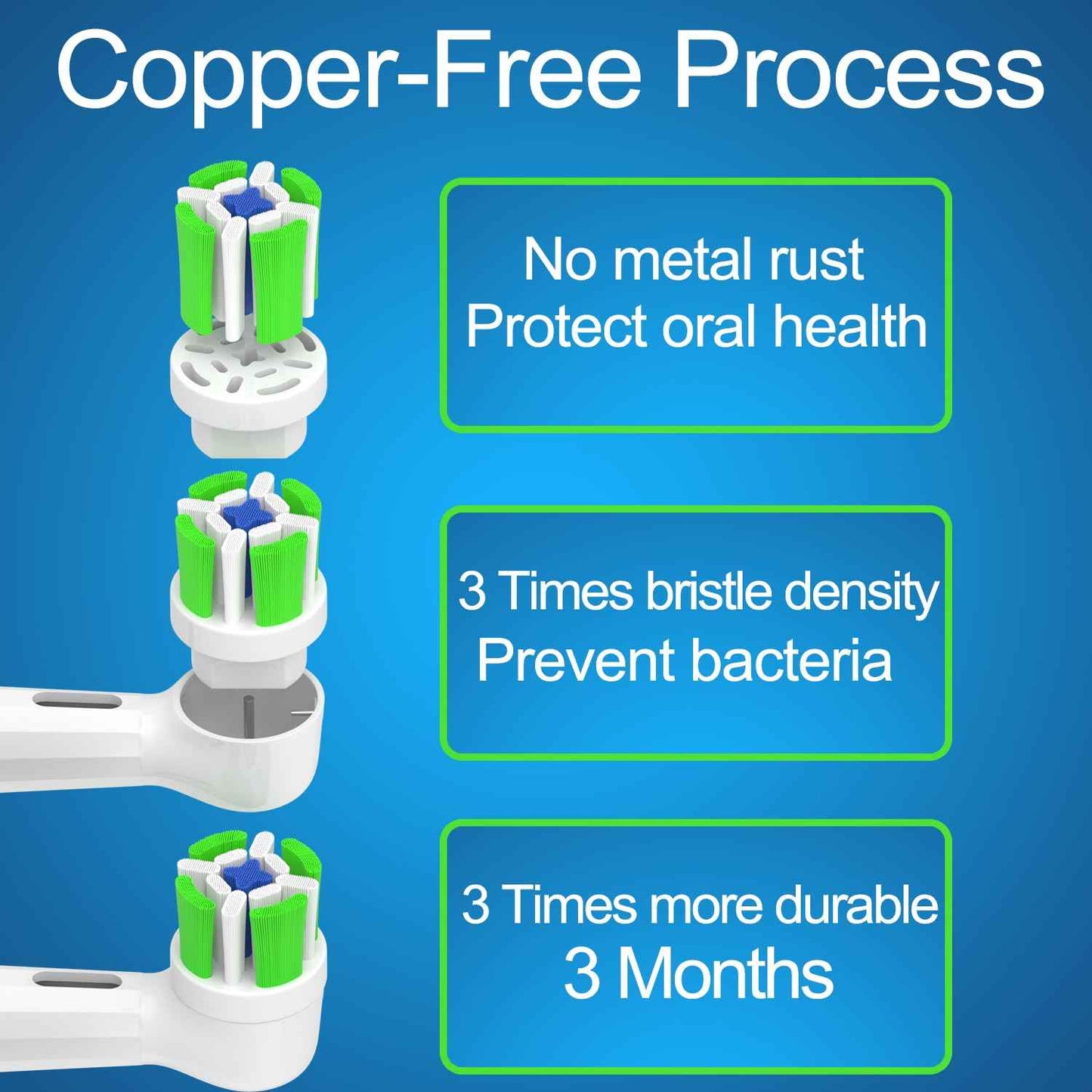 iO Replacement Heads Compatible with Oral B iO Electric Toothbrush, Toothbrush Head for Oral b iO 2 3 4 5 6 7 8 9 10 Series (8 White)