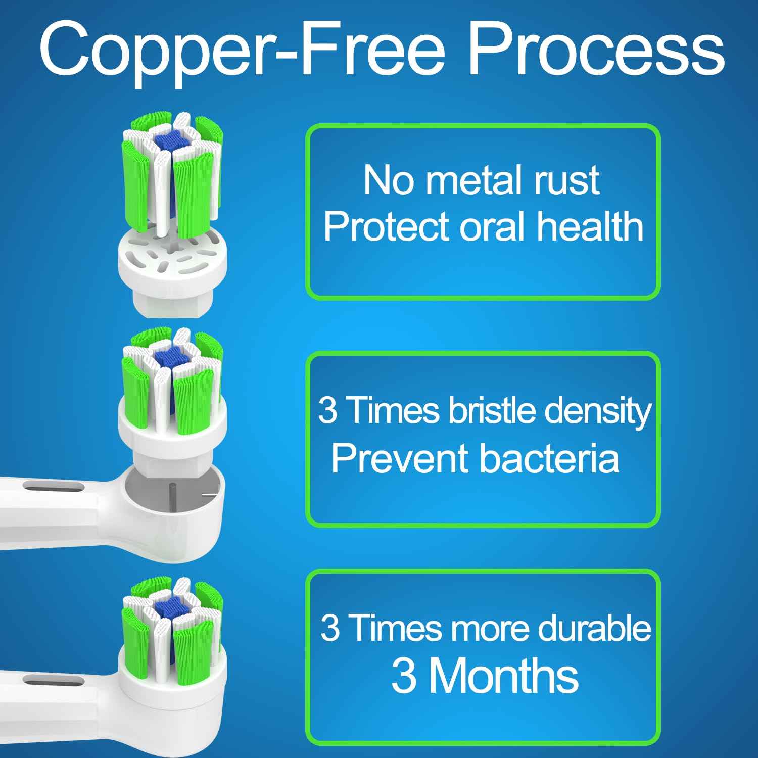 iO Replacement Heads Compatible with Oral B iO Electric Toothbrush, Toothbrush Head for Oral b iO 2 3 4 5 6 7 8 9 10 Series (8 White)