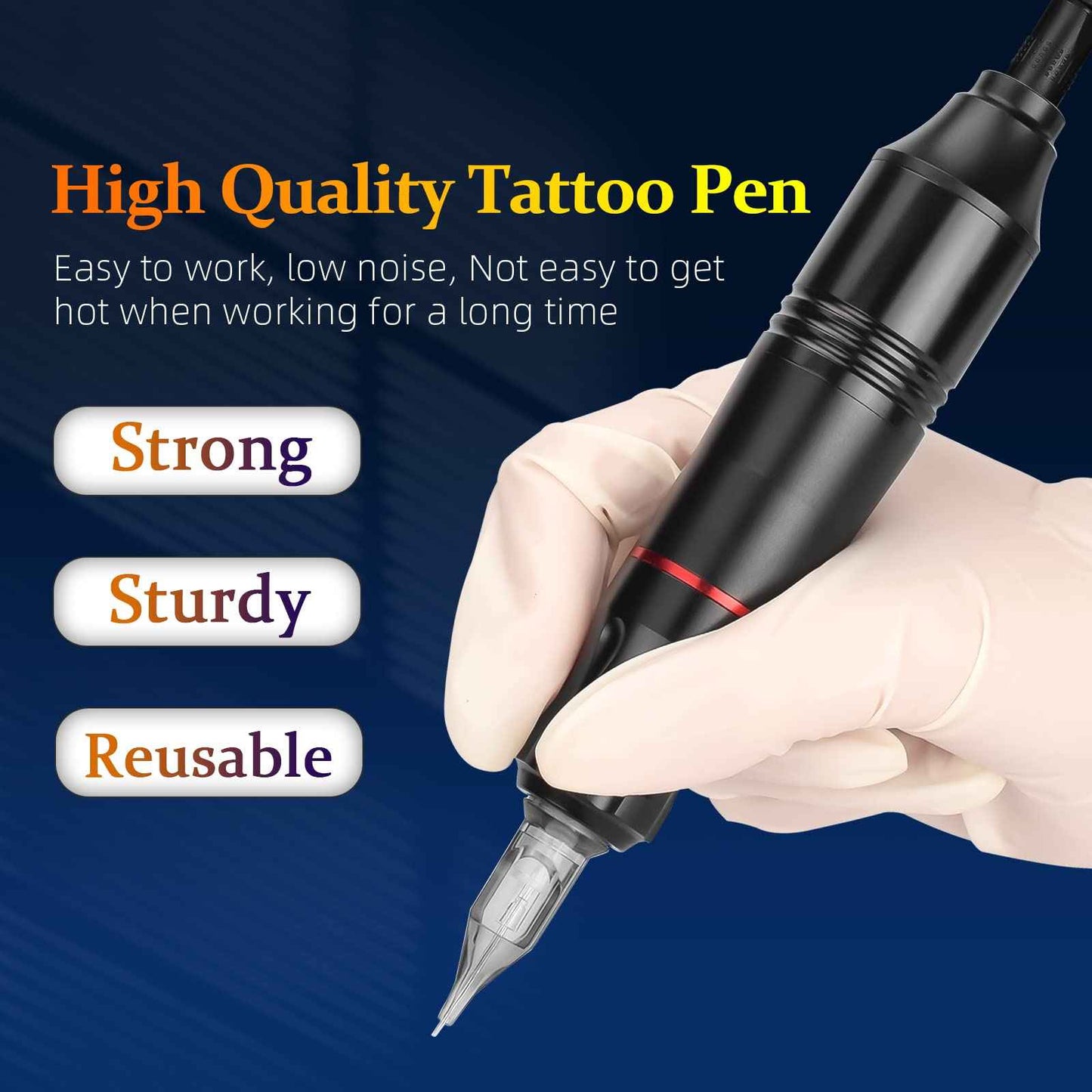 Rotary Tattoo Pen Machine Kit, ATOMUS Tattoo Kit with DC Power Supply 3RL 5RM Cartridge Needles 30ml Tattoo Ink Bandages Ink Cups Tattoo Accessories Supplies Kit for Tattoo Beginners Artists