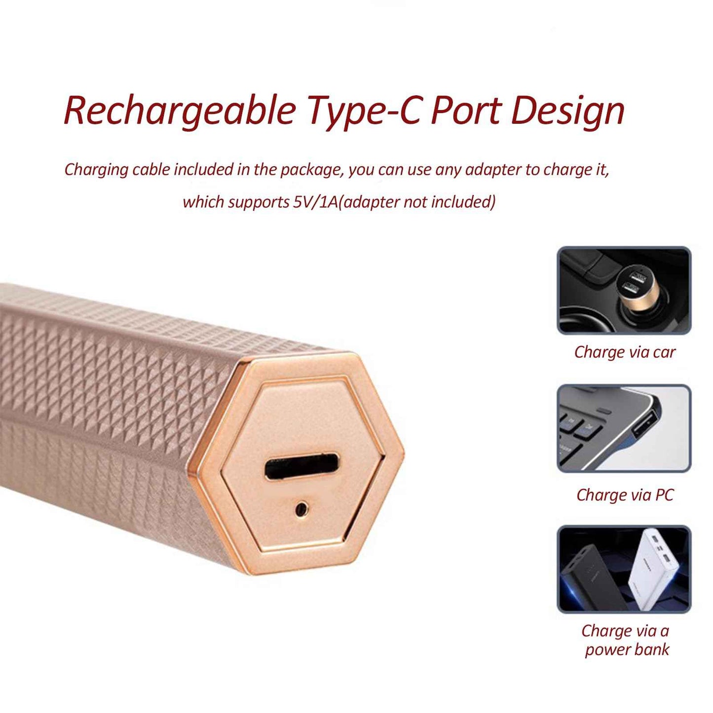 Serfoxd Facial Hair Remover for Women Face, 4 in 1 Electric Eyebrow Trimmer for Nose Neck Leg Arm Armpit Bikini Hair with USB Cable