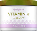Piping Rock Vitamin K Cream | 4 Ounce | for Bruising, Dark Circles, Spider Veins, Eyes, Skin and Face