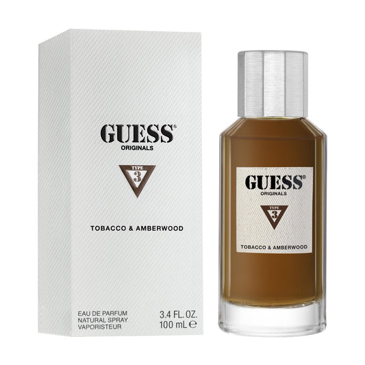 Guess Originals Type 3 Tobacco and Amberwood for Men - 3.4 oz EDP Spray