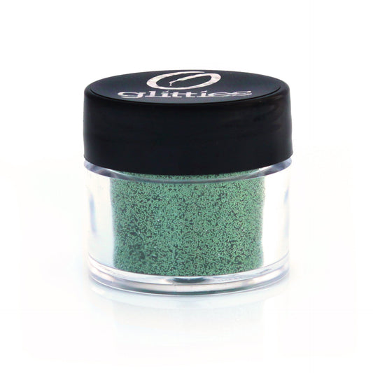 GLITTIES - Honeydew Jewel - Cosmetic Grade Fine (.008") Loose Glitter Powder Safe for Skin! Perfect for Makeup, Body Tattoos, Face, Hair, Lips, Soap, Lotion, Nail Art - (10 Gram Jar)