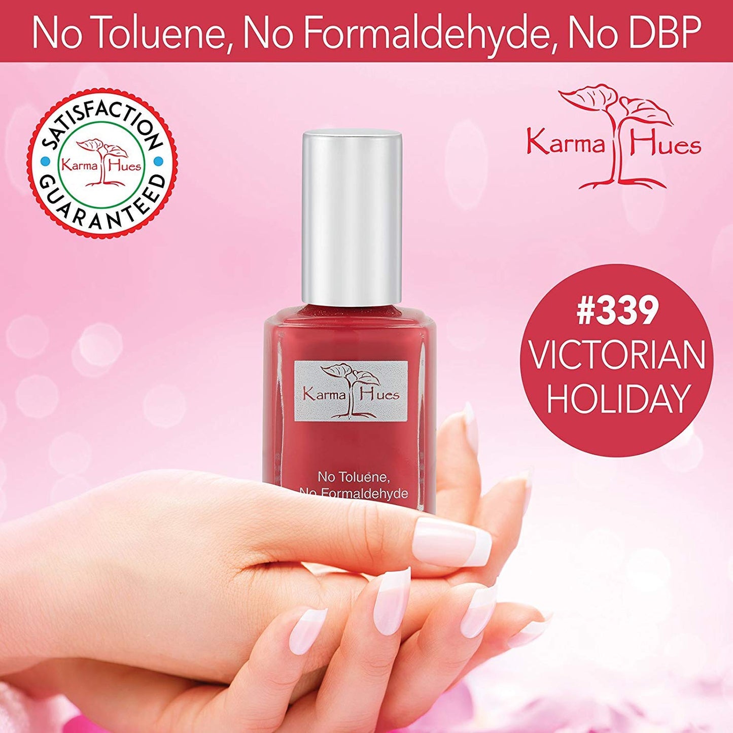 Karma Organic Natural Nail Polish-Non-Toxic Nail Art, Vegan and Cruelty-Free Nail Paint (Victorian Holiday)