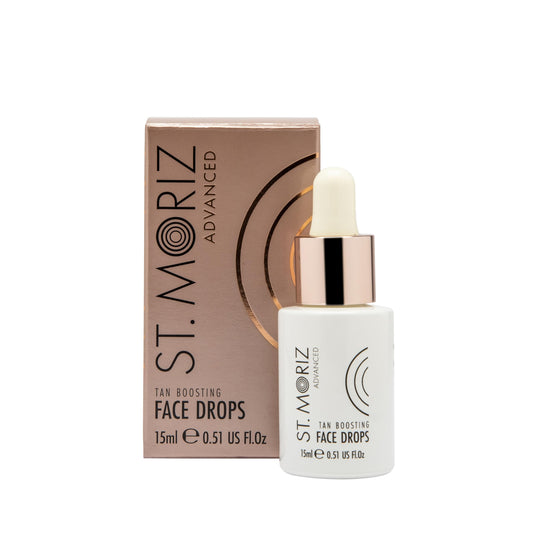 St. Moriz Advanced Self Tanning Drops for Face, Tan Boosting Face Drops (0.51 Fl Oz) - Self Tanner Bronzing Drops for Face - Face Tanning Drops to Add to Moisturizer