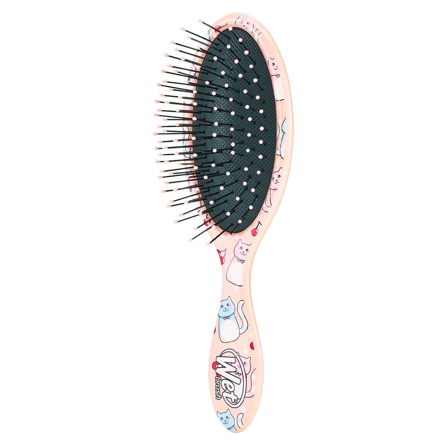 Wet Brush Kids Detangler Hair Brushes - Kitty Cherry (Sweet Treats) - Midi Detangling Brush with Ultra-Soft IntelliFlex Bristles Glide Through Tangles with Ease - Pain-Free Comb for All Hair Types