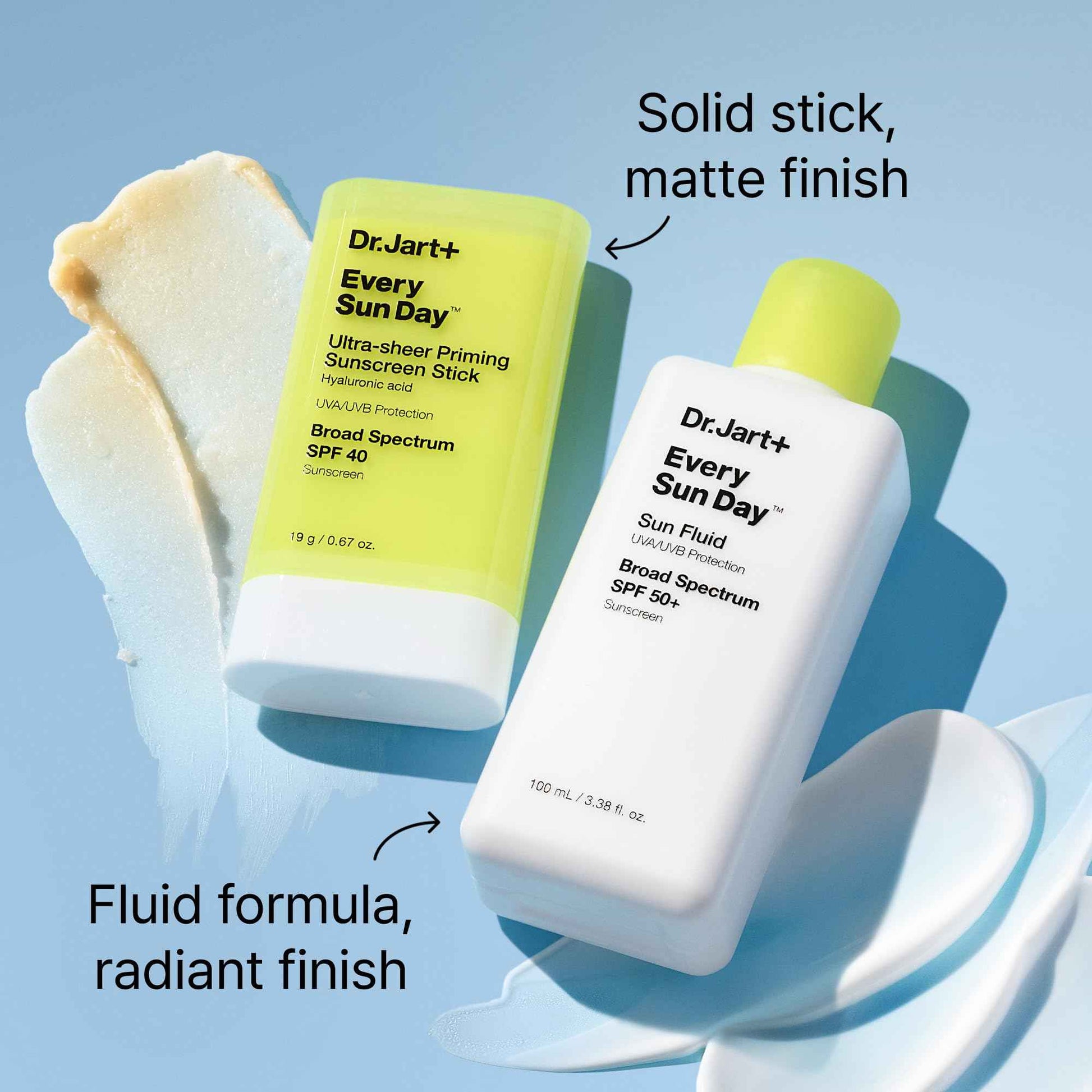 Dr.Jart+ Every Sun Day Invisible Korean Priming Sunscreen Stick SPF 40 with Hyaluronic Acid | Glides Over Makeup | Korean Skincare | Travel Size, 0.67 Ounce