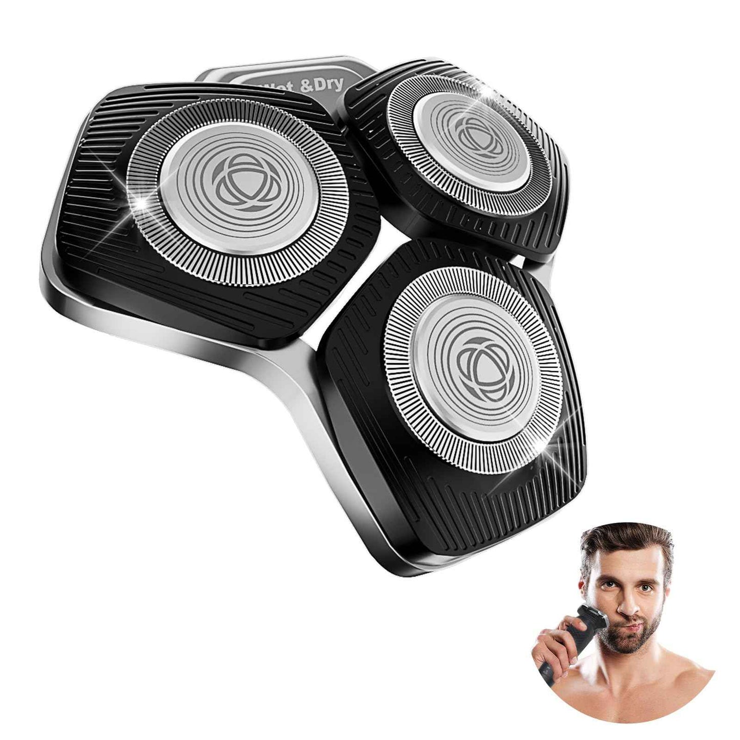 SH71/50 Shaving Heads Compatible with Phili*s Shavers Series S5000 (S5XXX),S7000 (S7XXX) for SH60/70 and SH70/70 (Black)