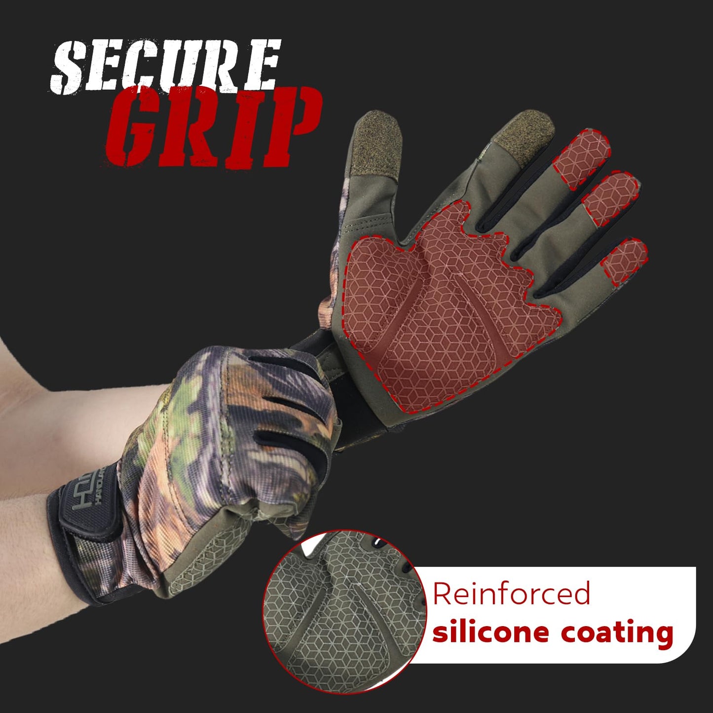 HANDLANDY Work Gloves with Grip, Safety Mechanics Gloves for Men, Touchscreen Multi-Purpose Use Tactical Gloves