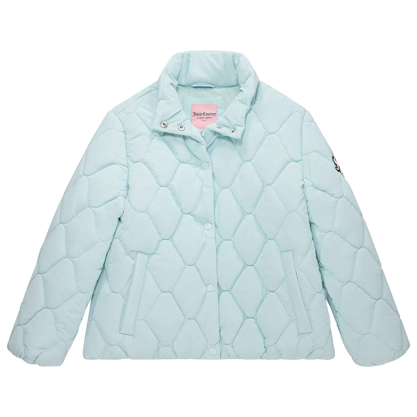 Juicy Couture Girls Coat, Faux Fur Hooded Winter Jacket, Warm Padded Parka Hoodie, Kids Heavyweight Winter Coat