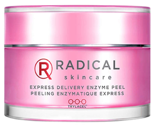 Radical Skincare Express Delivery Facial Enzyme Peel Mask Cleanser Exfoliator - Reveal Smooth, Supple, Polished Skin In Minutes | Paraben & Cruelty Free | Clinically Proven Results (1.7 oz)