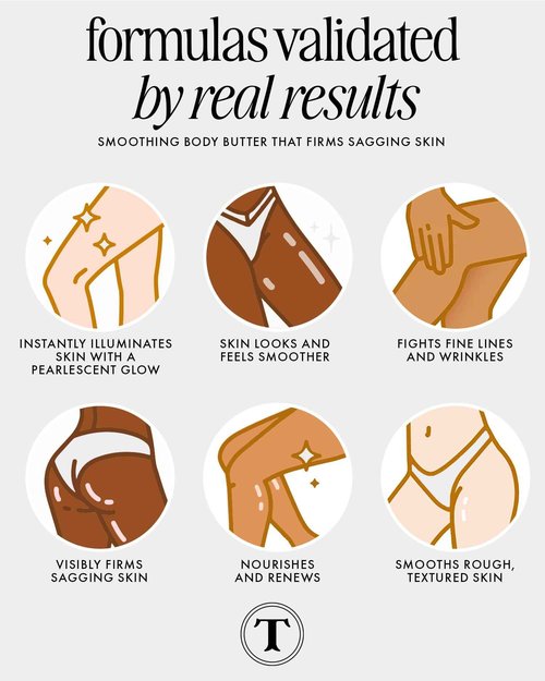 Truly Beauty Vanilla Baby Shimmer Body Butter | Smoothing & Firming Body Moisturizer with Bakuchiol & Niacinamide | Softens, Plumps & Illuminates Skin | Pearlescent Glow & Sweet Vanilla Scent