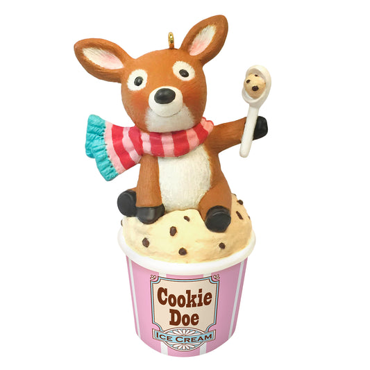 Hallmark Keepsake Christmas Ornament 2021, Cookie Doe Deer Ice Cream