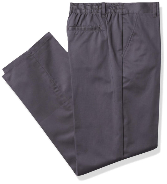 French Toast Boys' Big Pull-On Relaxed Fit Pant (Standard & Husky), School Uniform Grey, 20