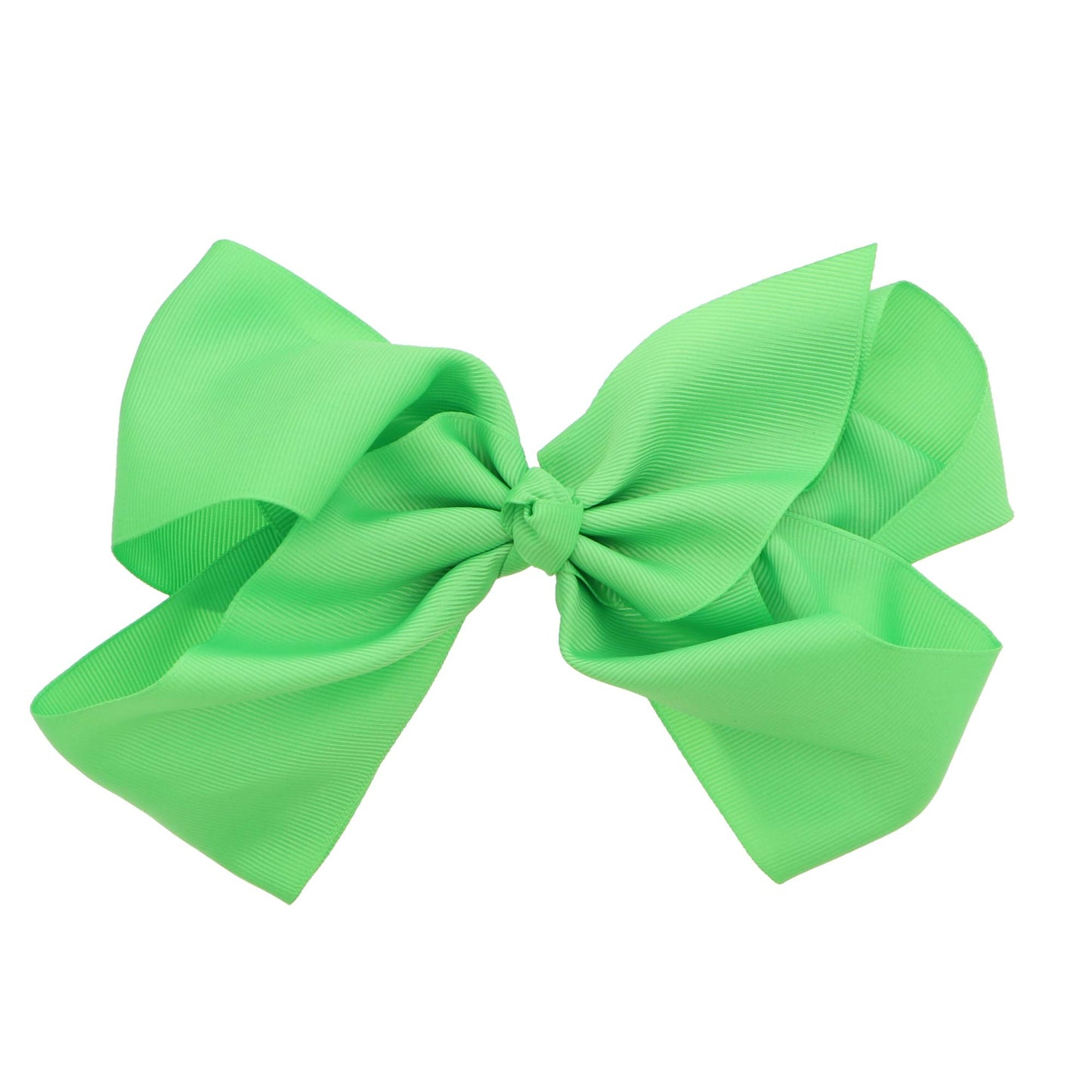 8 Inch Grosgrain Bow for Women and Girls (Lime)