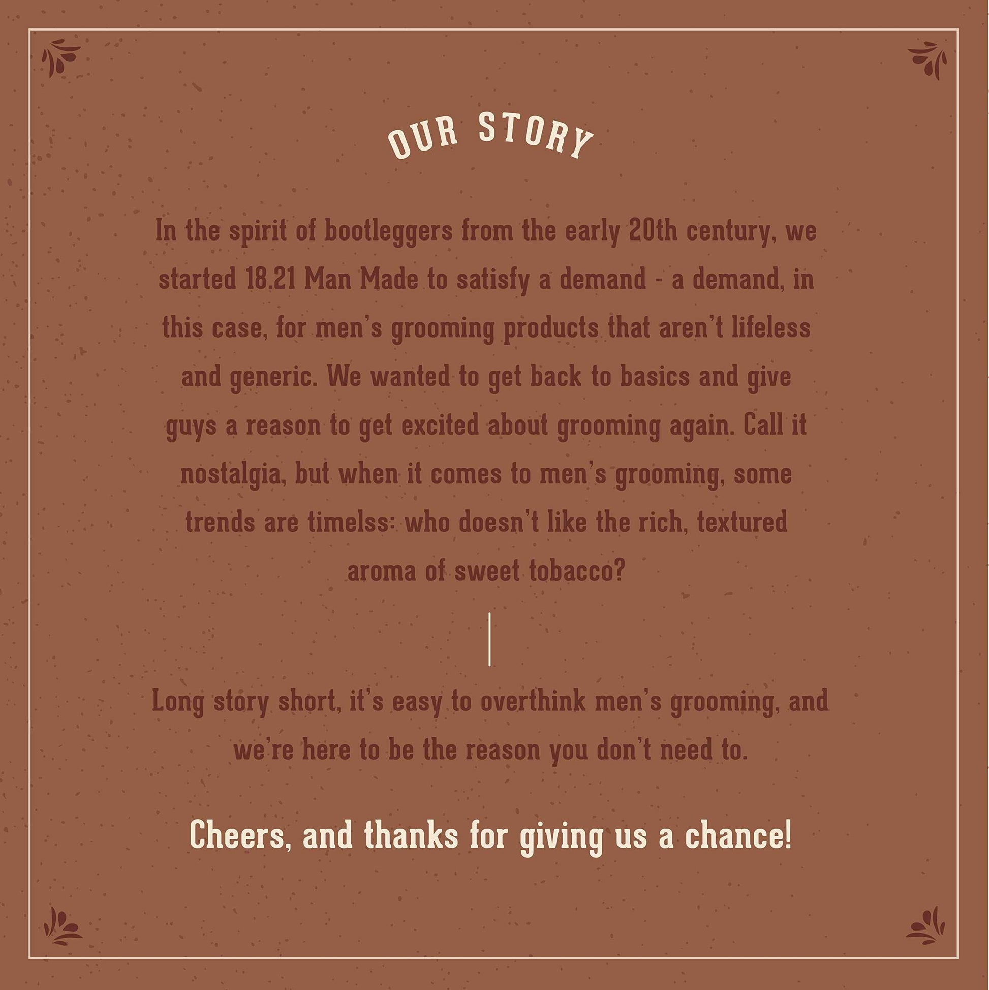 18.21 Man Made OIL - Beard, Hair & Skin - Absolute Mahogany, 2 oz.