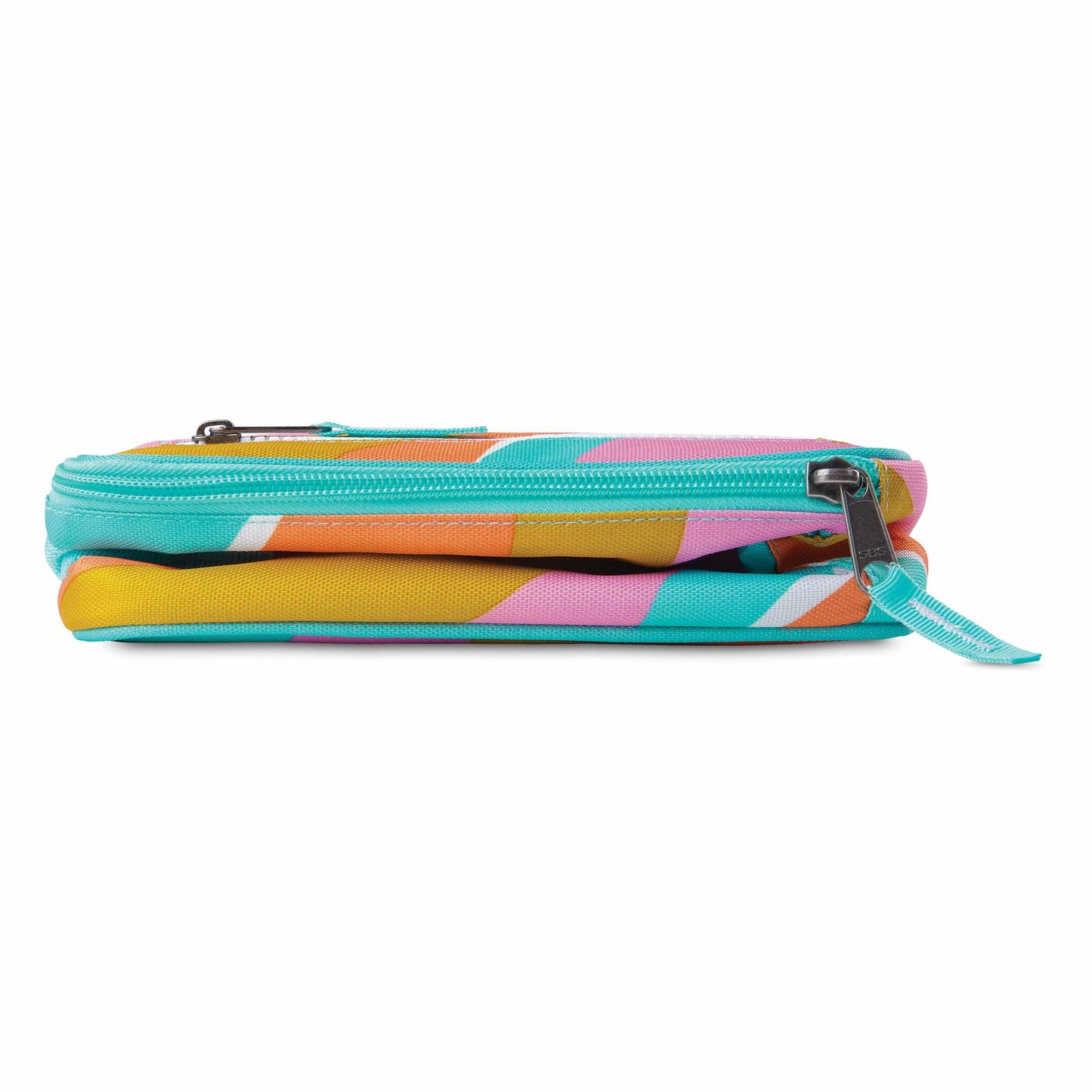 PackIt Freezable Classic Lunch Box, Retro Wave, Built with ECOFREEZE Technology, Fully Freezable, Collapsible, Reusable, With Zip Front Pocket and Buckle Handle, Designed for Fresh Lunch On the Go