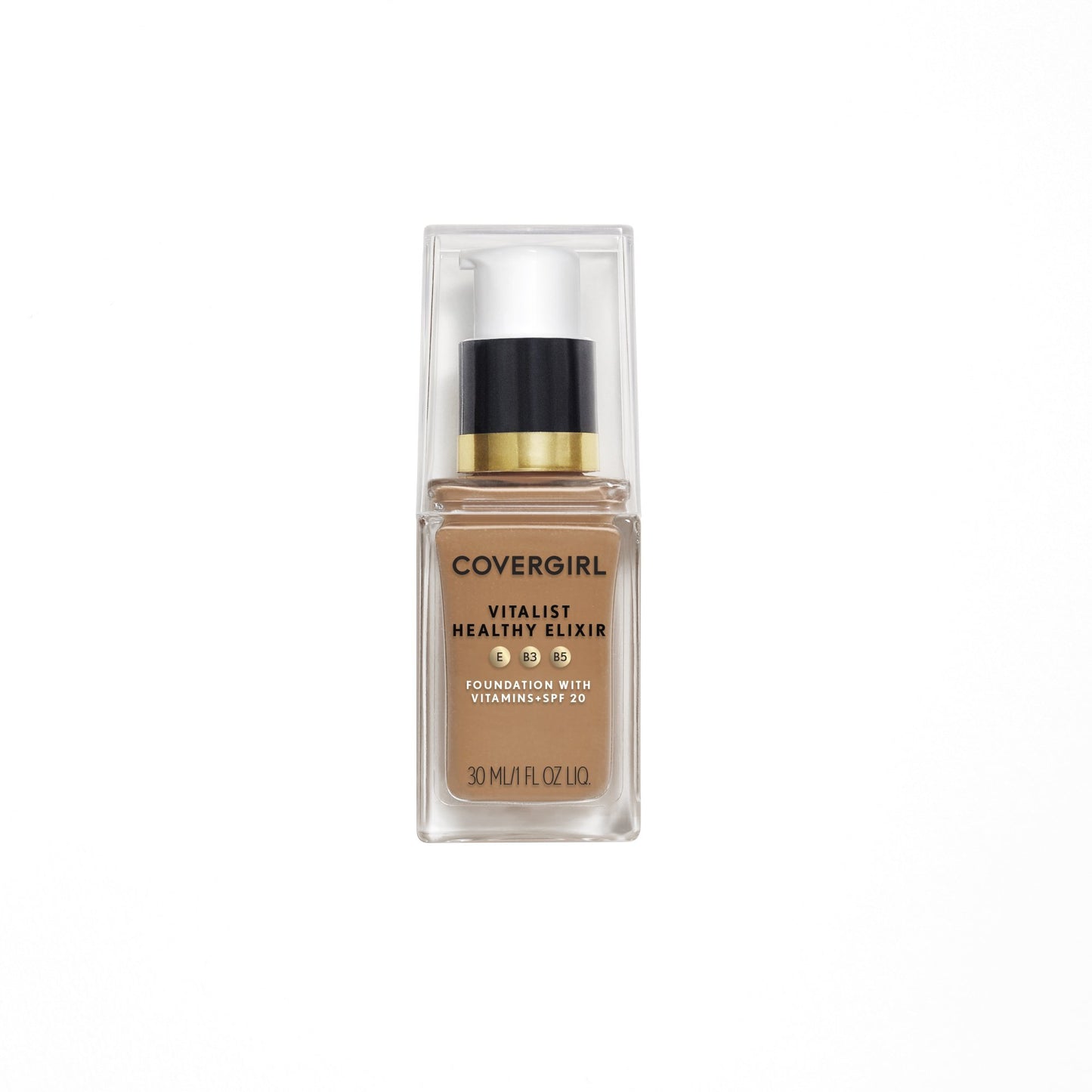 COVERGIRL Vitalist Healthy Elixir Foundation, Golden Tan 757, 1 Ounce (packaging may vary)