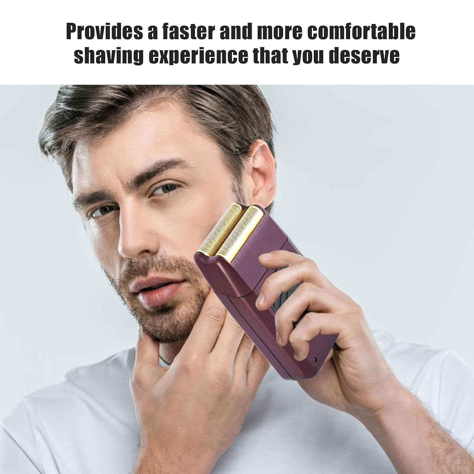 2 Pack Professional 5 Star Series Finale Shaver Replacement Foil and Cutter Bar Assembly Compatible With Wahl Shaver Foil 7031-100, 7043-100 Super Close Shaving Replacement Heads， (Black)