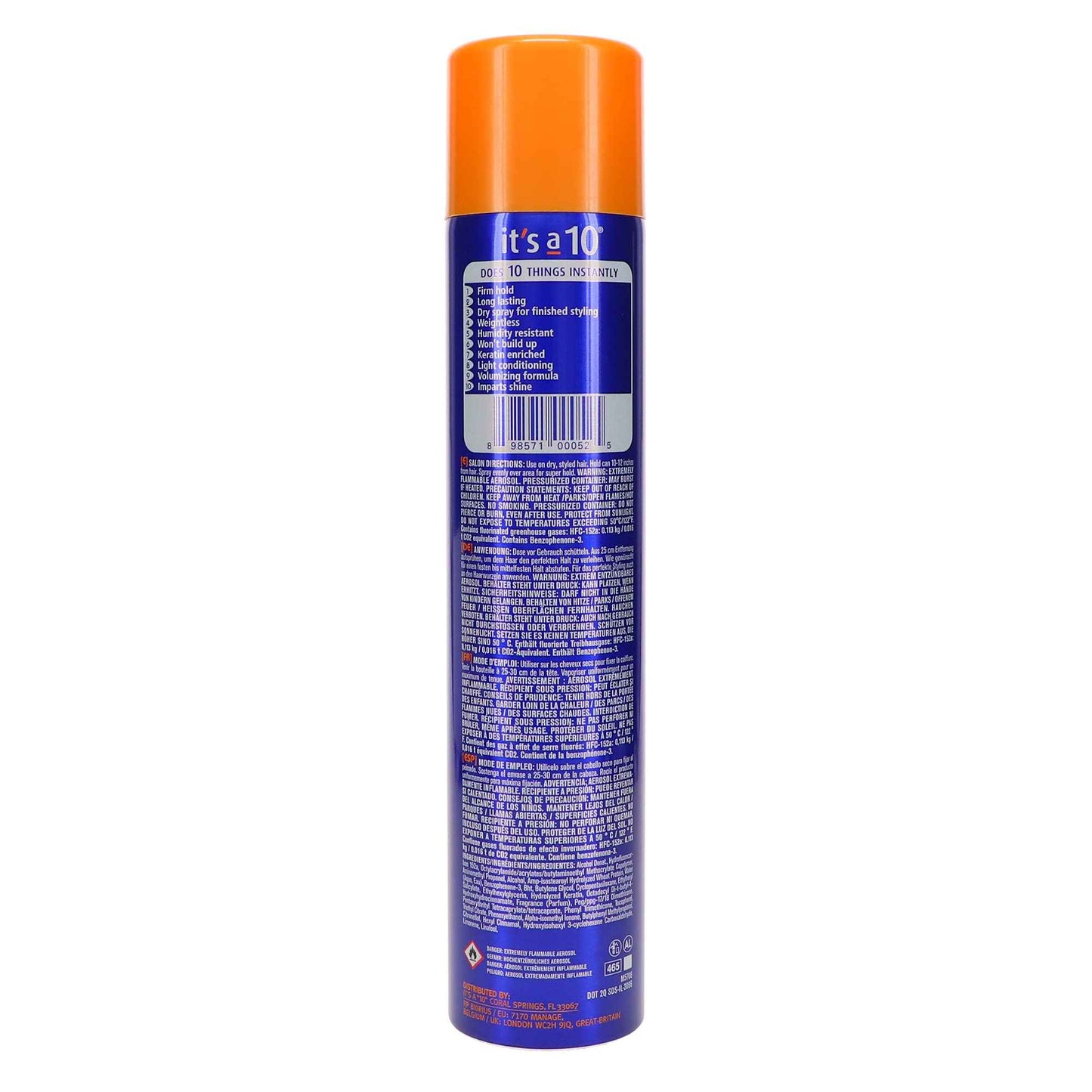It's a 10 Miracle Super Hold Finishing Spray Plus Keratin, 10 oz (Pack of 2)
