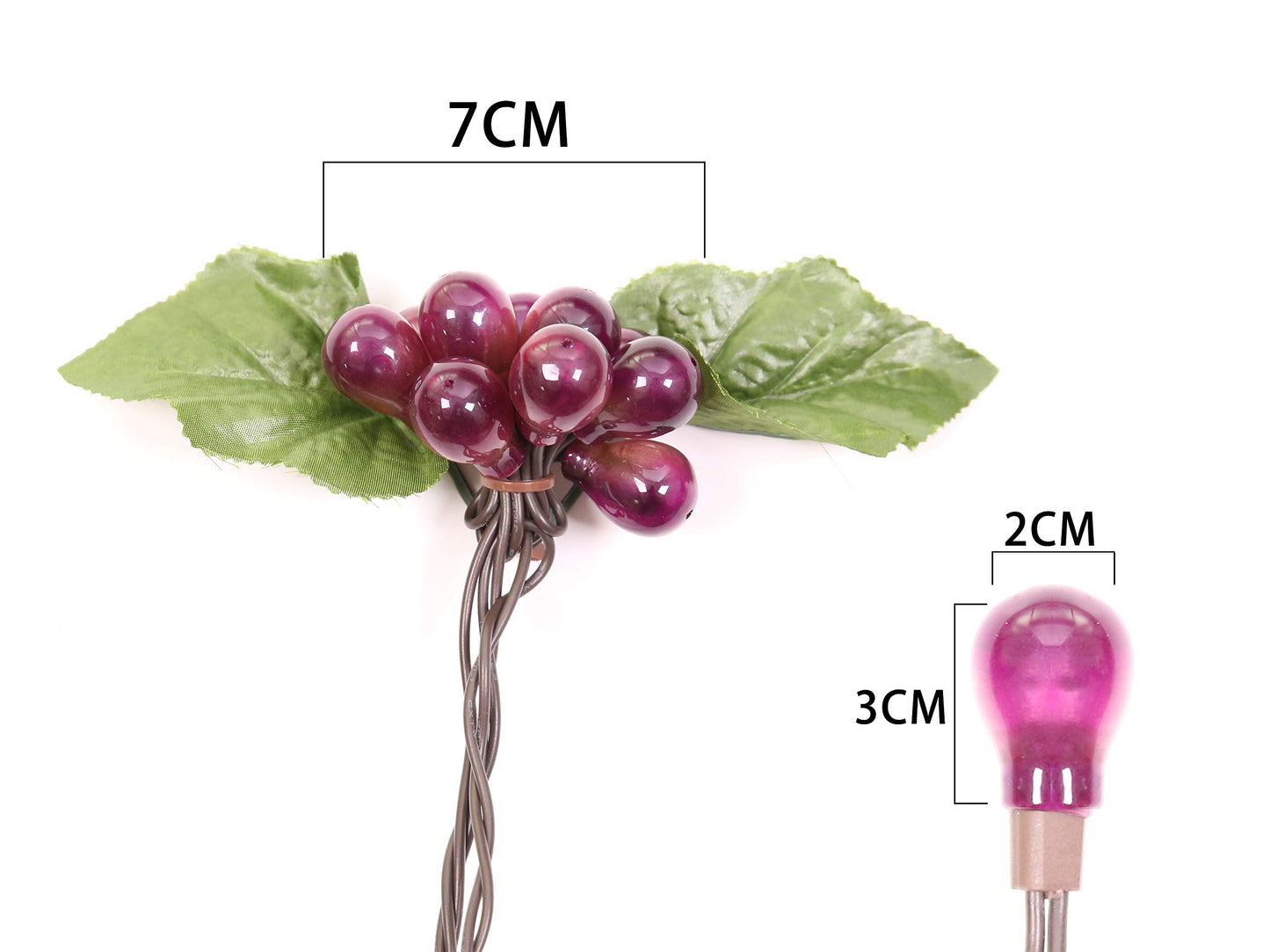 LIDORE Grape Vine String Lights, 100 LED Grape Lights, Fruit String Lights for Kitchen, Wine Cabinet, Home Decoration, 10 Cluster Purple and Green Grapes Christmas Lights