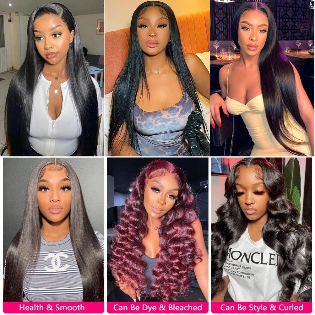 10A Straight Hair Bundles Brazilian 18 20 22 Inch 100% Unprocessed Virgin Hair Straight Weave Bundles Human Hair 3 Bundles Deals