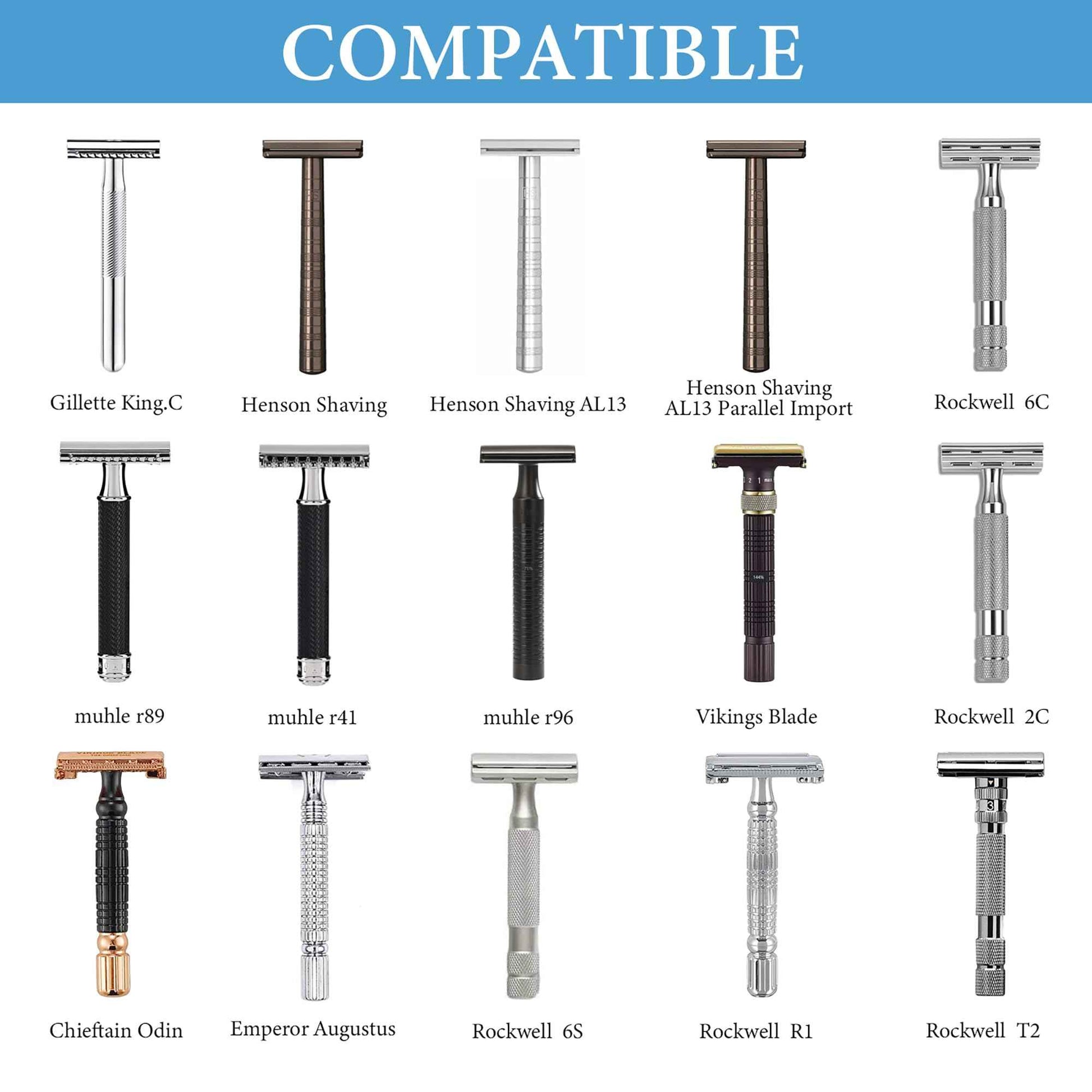 Linkidea Diatomaceous Earth Safety Razor Holder, Quick-Drying Stand Compatible with Vikings Blade Chieftain, Merkur 34C HD, 38C, Shaving Revolution (White)