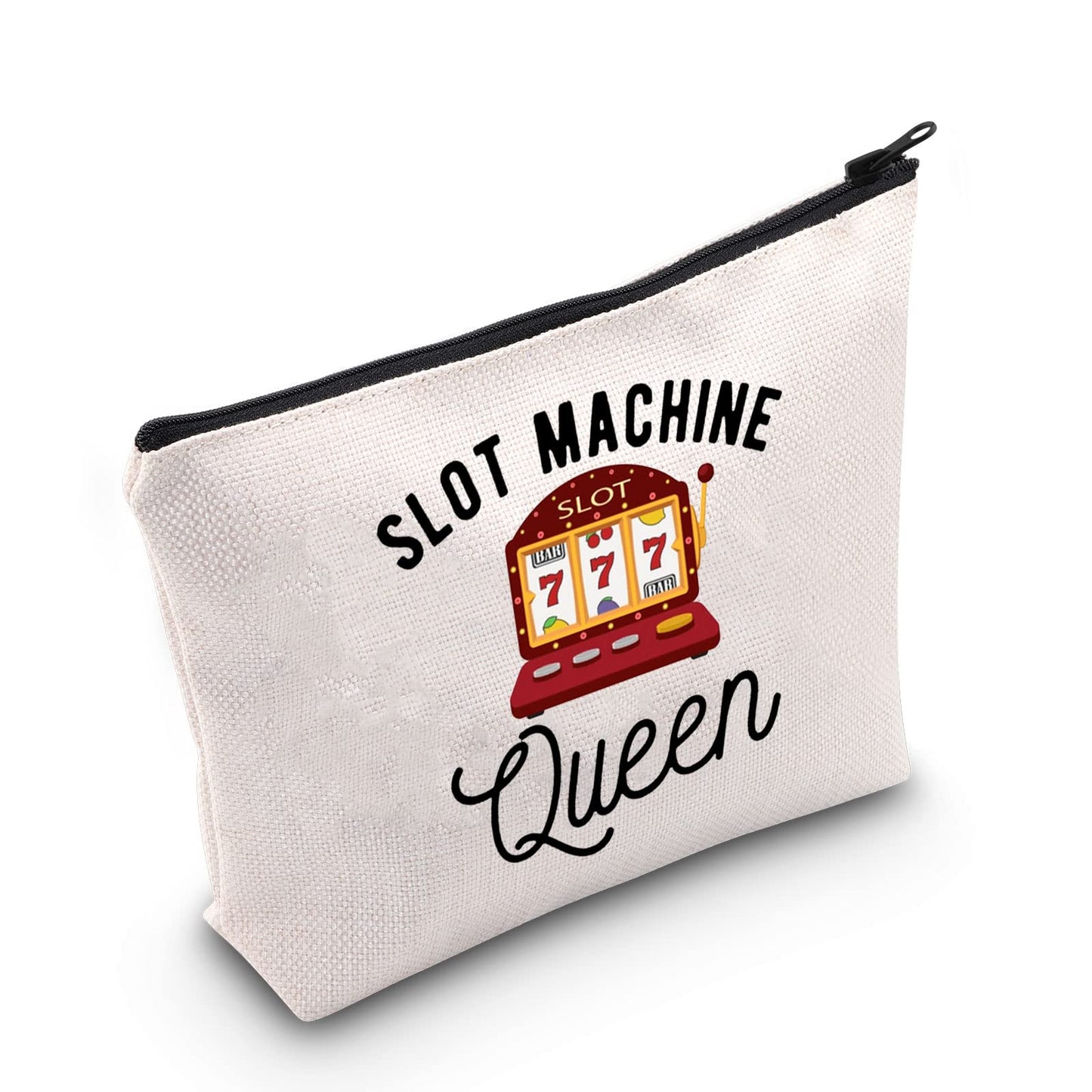 TSOTMO Slot Machine Casino Gambling Makeup Bag Queen Of The Machine Gift Gambler Gift Slot Machine Queen Cosmetic Bag Gift For Gambling Lovers (Slot Machine)