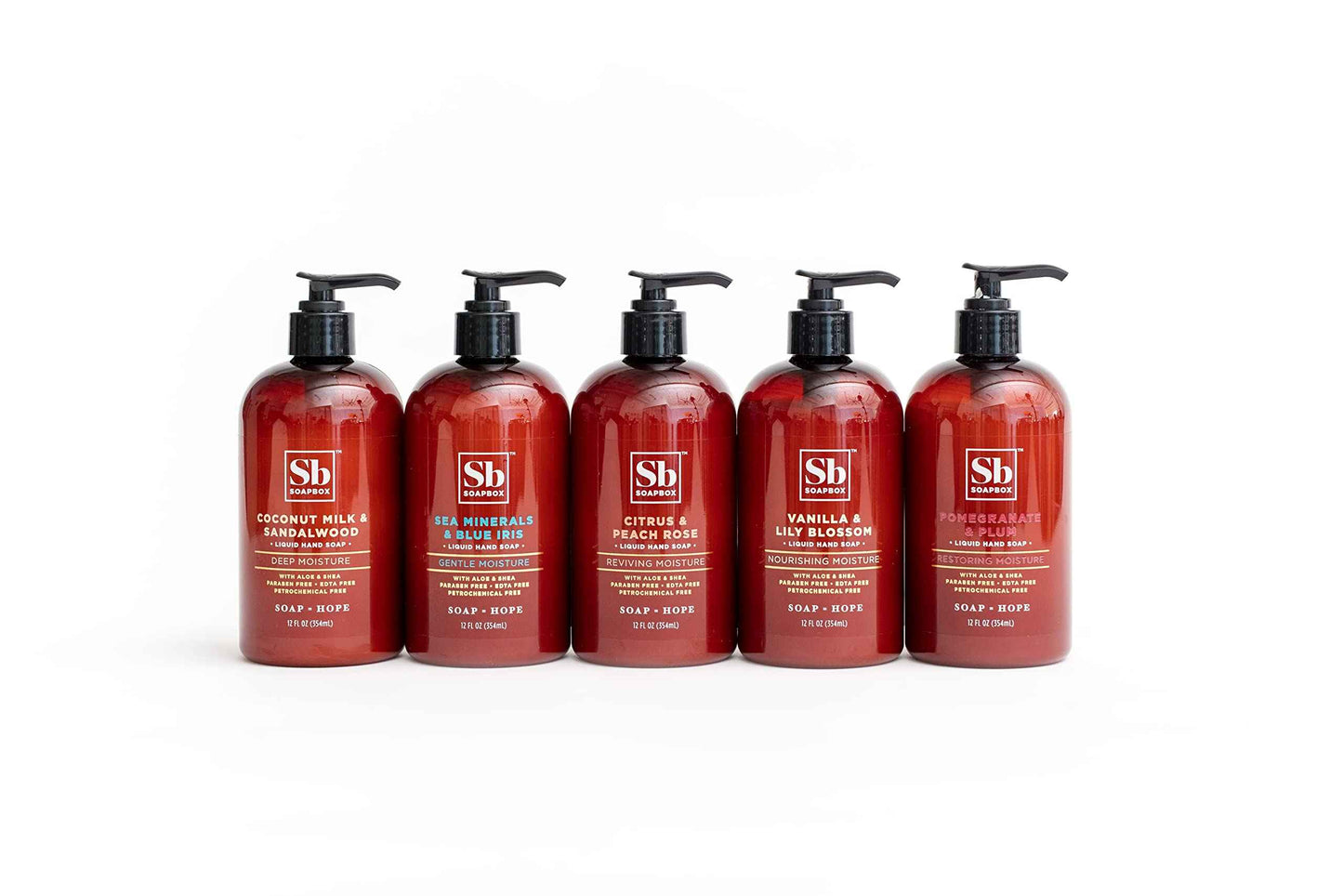 Soapbox Vanilla & Lily Blossom Liquid Hand Soap to Nourish & Add Moisture to Skin, Packed With Shea Butter to Lock-In Moisture - 1 x 340g