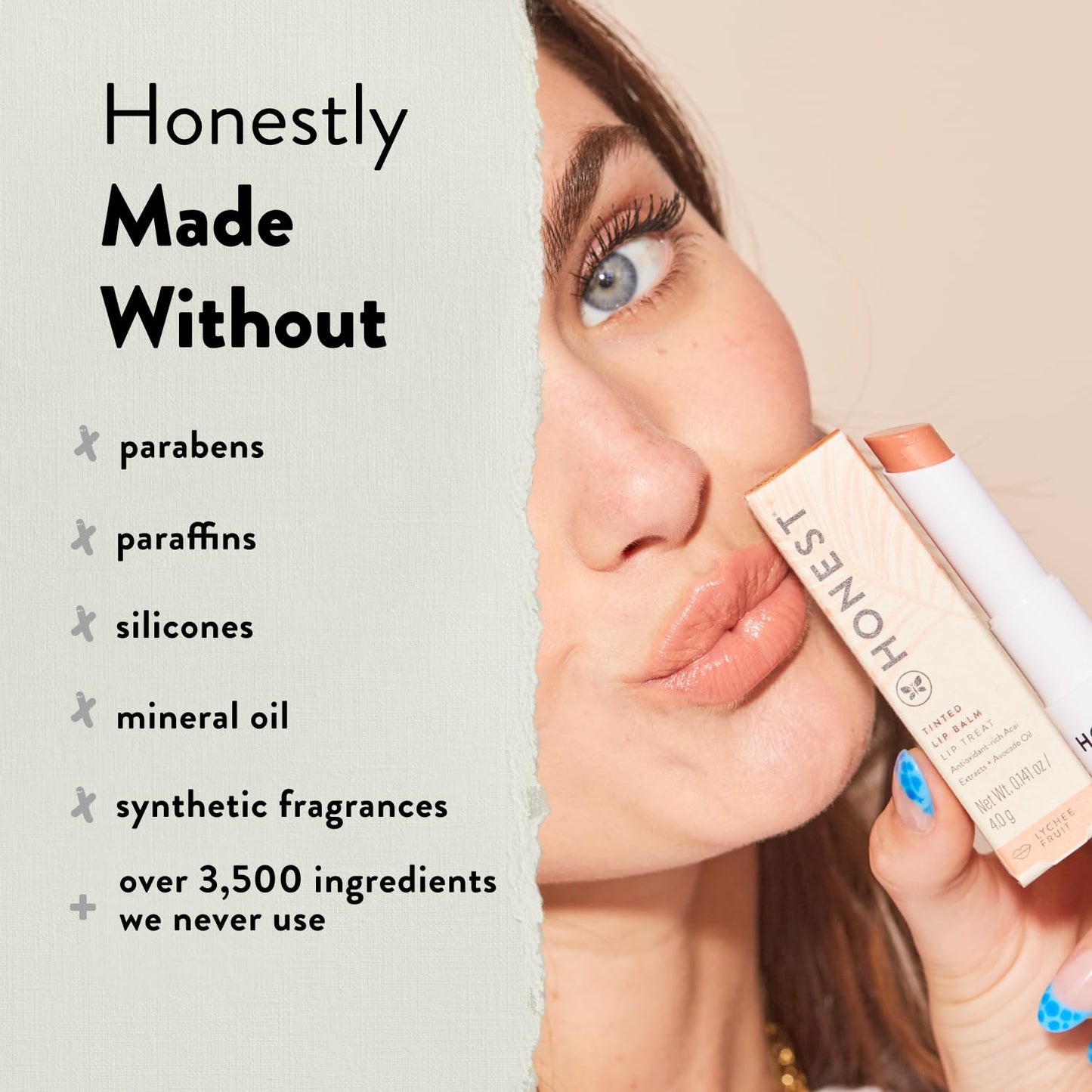 Honest Beauty Extreme Length Volumizing Clean Mascara + Moisturizing Tinted Lip Balm in Summer Melon Bundle | EWG Verified + Cruelty Free | 0.27 fl oz, 0.14 oz