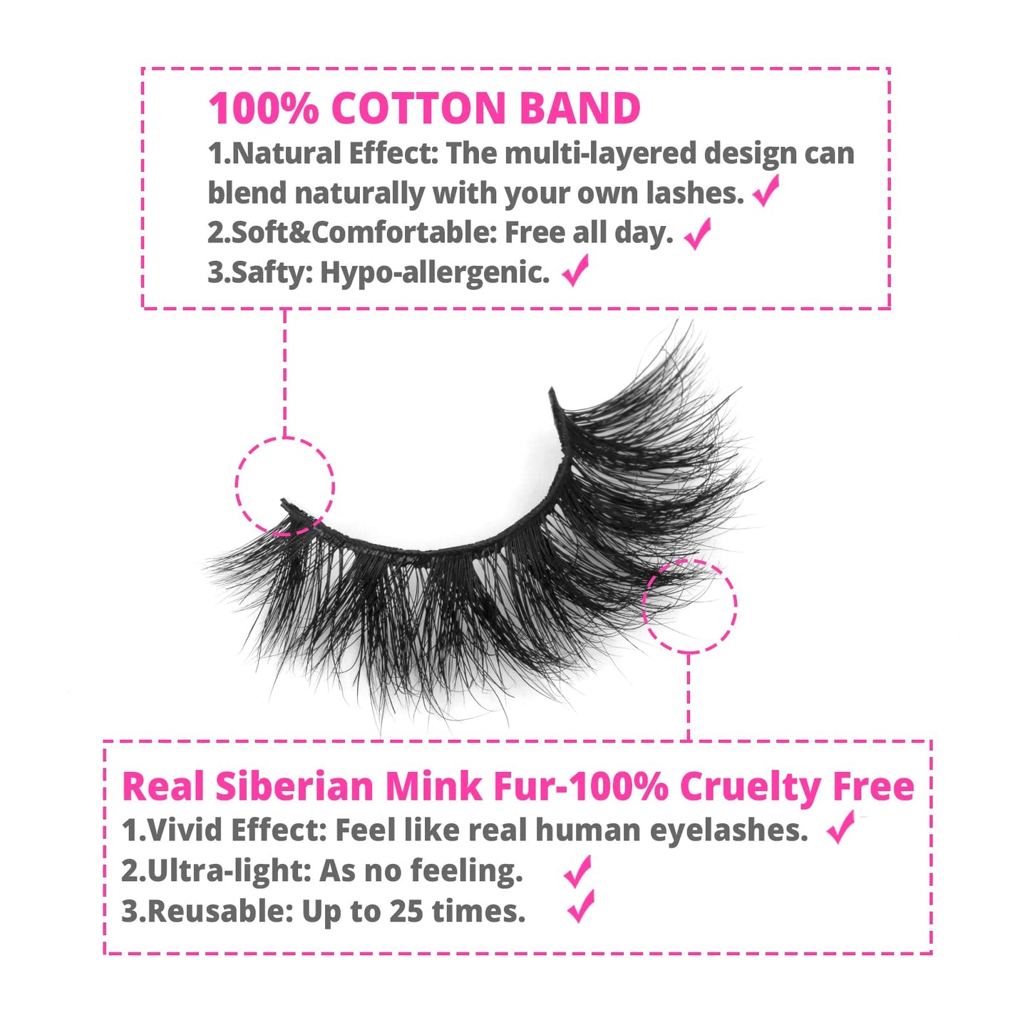 SY LASHES 18mm Mink Lashes 3D Real Mink Eyelashes Cat Eye False Eyelashes Fluffy Cross Wispy Soft Reusable Luxury Volume 5D Fake Eyelashes (Star01, 4 Pairs)