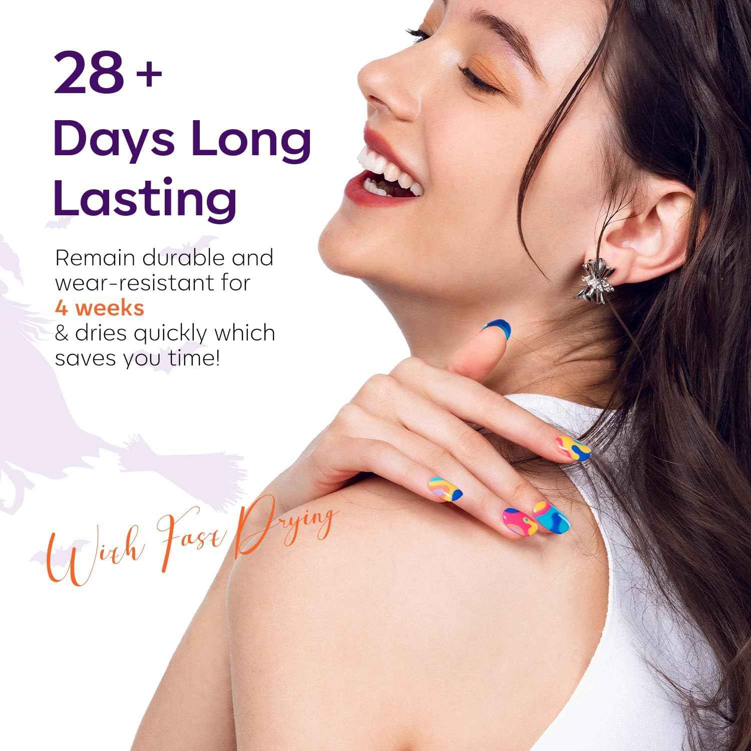 modelones Neon Gel Nail Polish Set, 6 Colors Neon Hot Pink Nail Gel Kit Soak Off Nail Art Gift