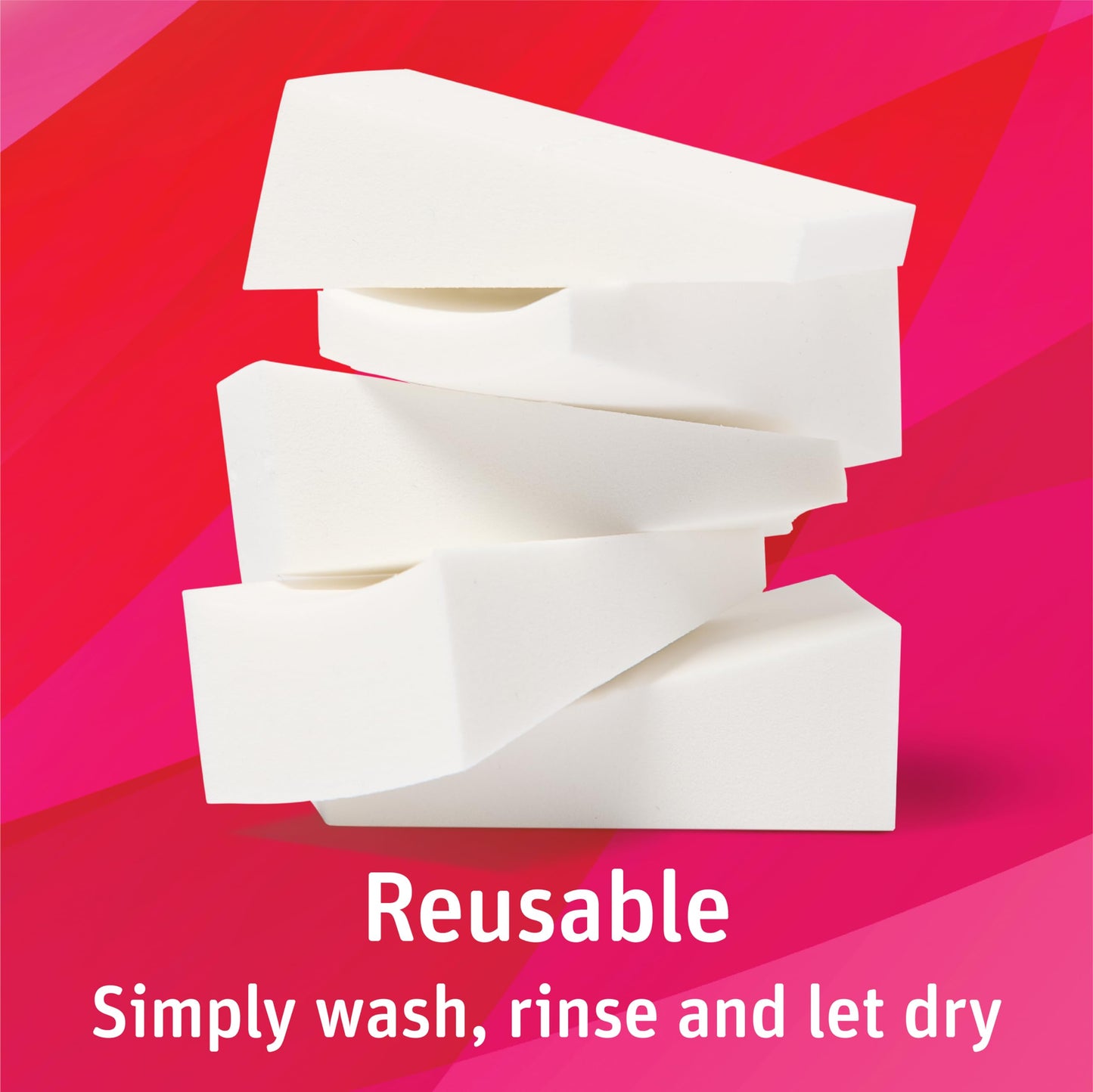 Simply Soft Premium Beauty Wedges, 192 Count, Blend & Smooth Cosmetics, Precise Edges, For Makeup Application or Removal, Foundation, Blush, Eye Shadow, Latex-Free Skin Care