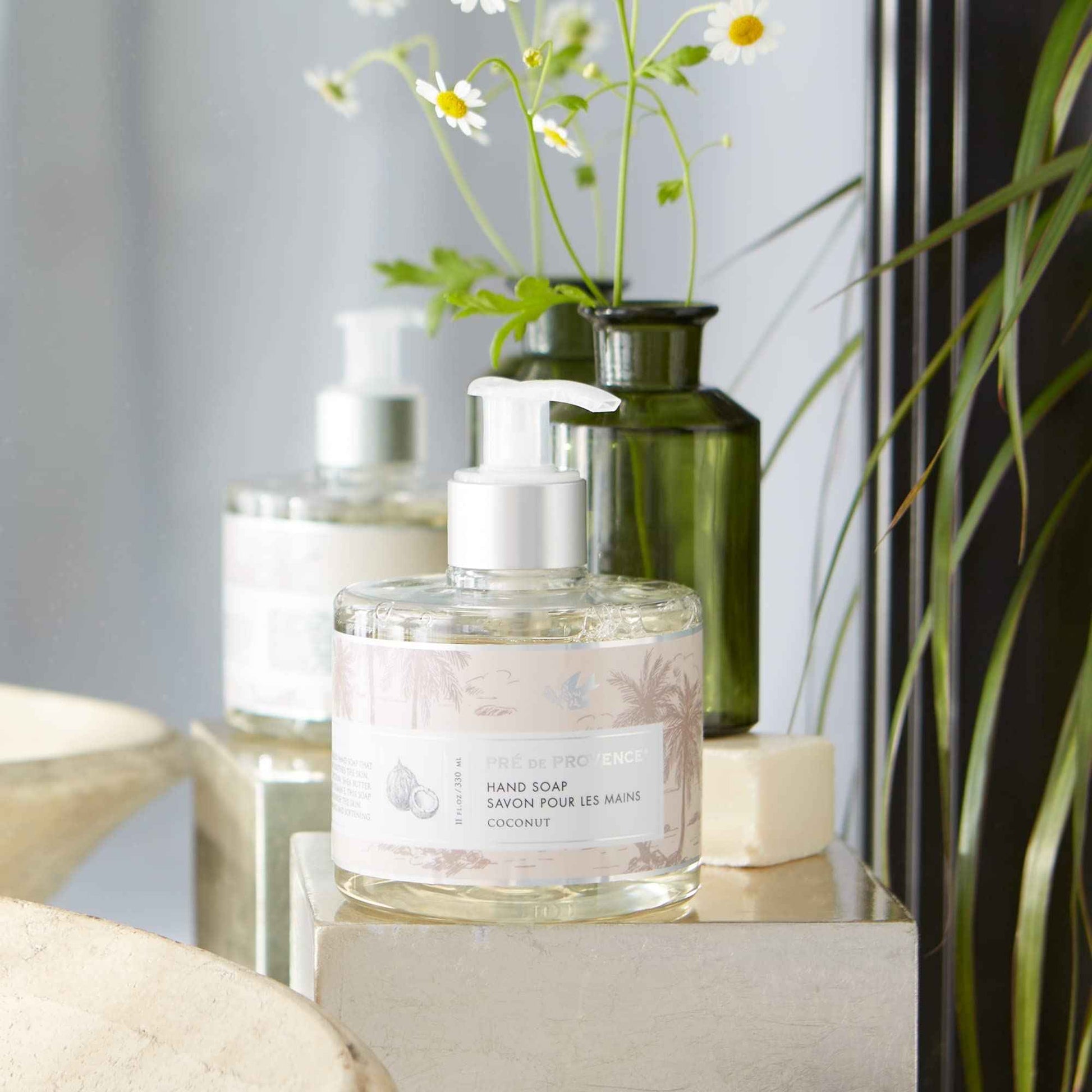 Pre de Provence Collection Liquid Hand Soap, Sooths & Softens while Cleansing, Enriched with Shea Butter, Vitamin E & Glycerin, Soft & Soothing, 11 fl oz, Coconut