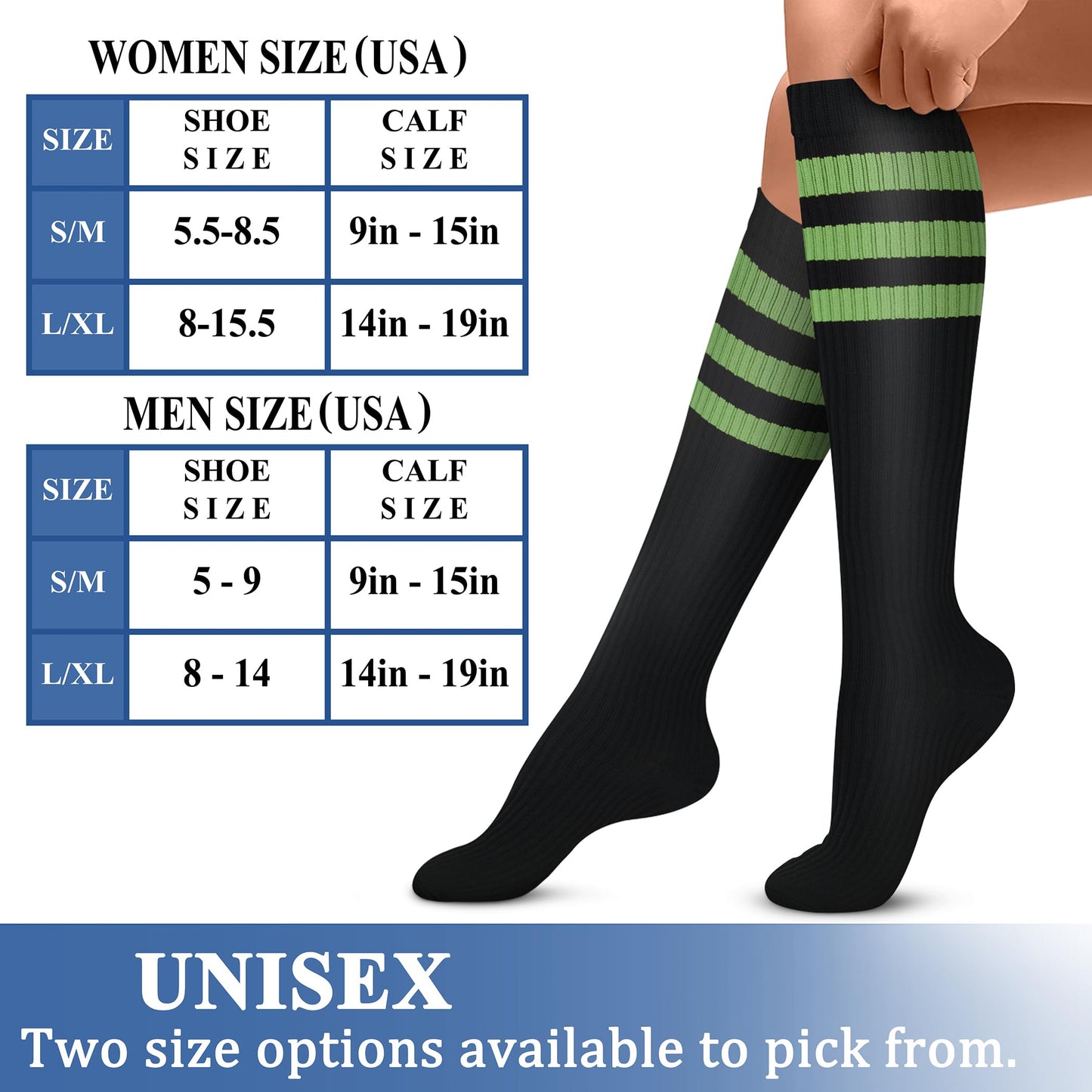 CHARMKING Compression Socks for Women & Men Circulation (3 Pairs) 15-20 mmHg is Best Athletic for Running, Flight Travel, Support, Cycling, Pregnant - Boost Performance, Durability (S/M, Multi 50)