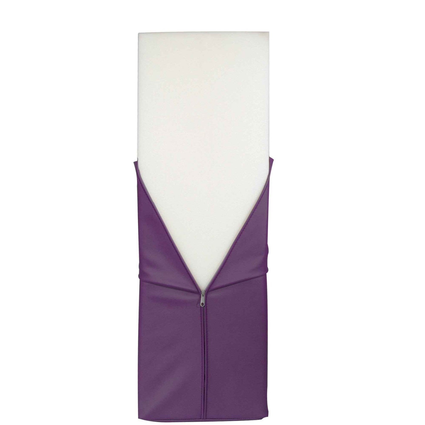 Master Massage 6"x26" Large Half Round Bolster Pillow – Purple, Semi-Round Cushion for Massage Tables, Yoga, and Physical Therapy