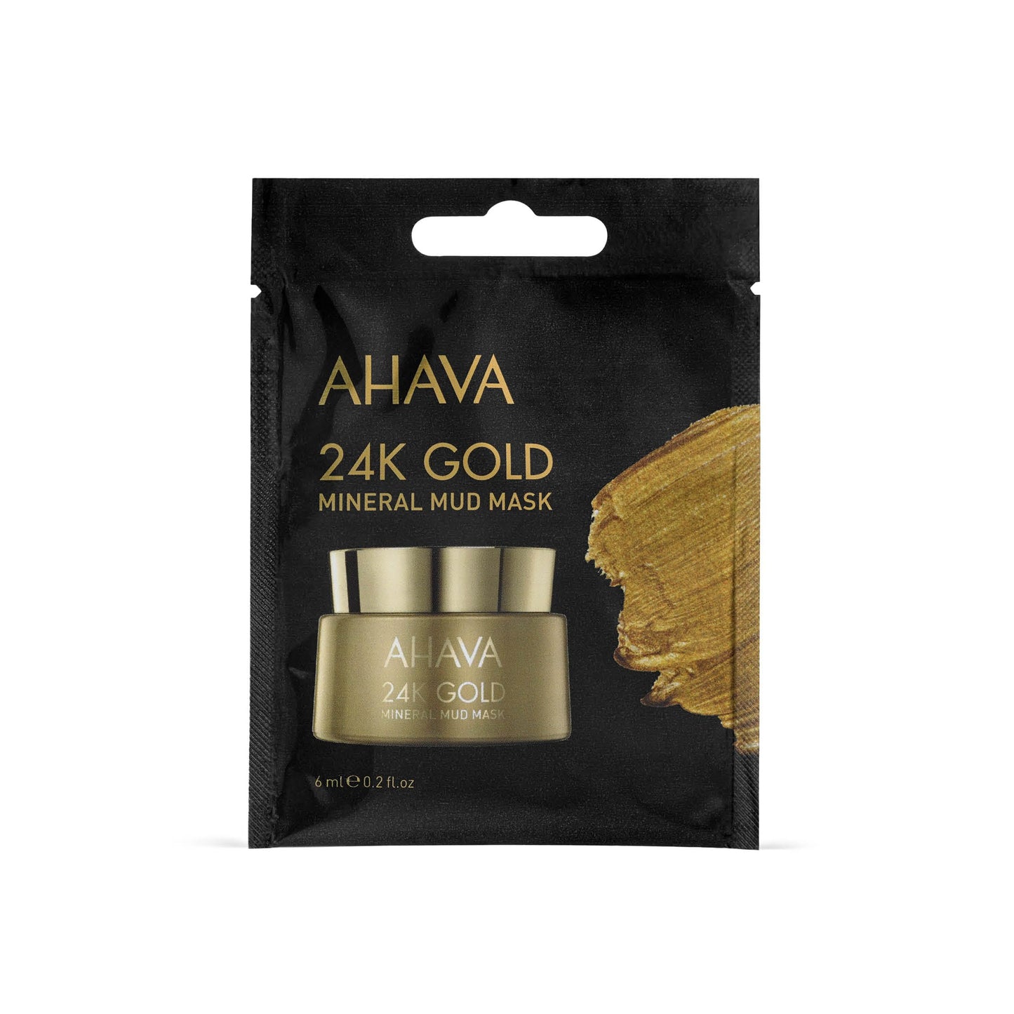 AHAVA Strike Gold Gift Set, Includes Hyaluronic Acid 24/7 Cream 15ml, Mineral Hand Cream Vivid Burgundy 40ml, and Single Use 24KGold Mineral Mud Mask 6ml