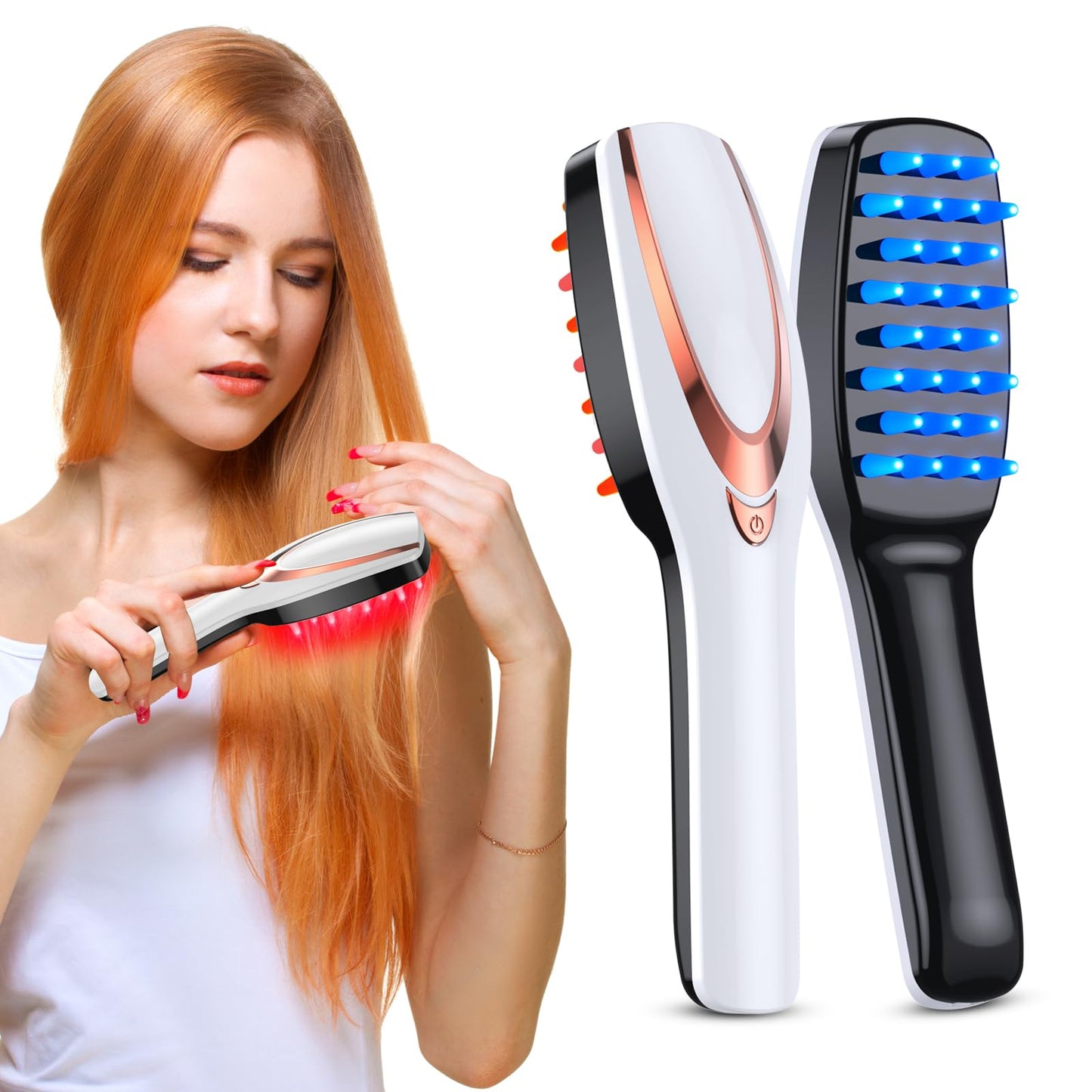 Laser Hair Growth Comb, Professional Laser Comb System(No LEDs), Electric Scalp Massager for Hair Growth, Thinning Hair Treatment, Intensive Hair Brush for Anyone