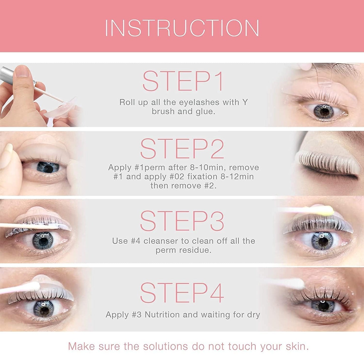 Lash Lift Kit Brow Lamination: Eyelash Perm Kit, Professional Eyelash Lift Kit, Eyebrow Lamination, Lash Curling, Semi-Permanent Curling Perming Wave Suitable for Salon