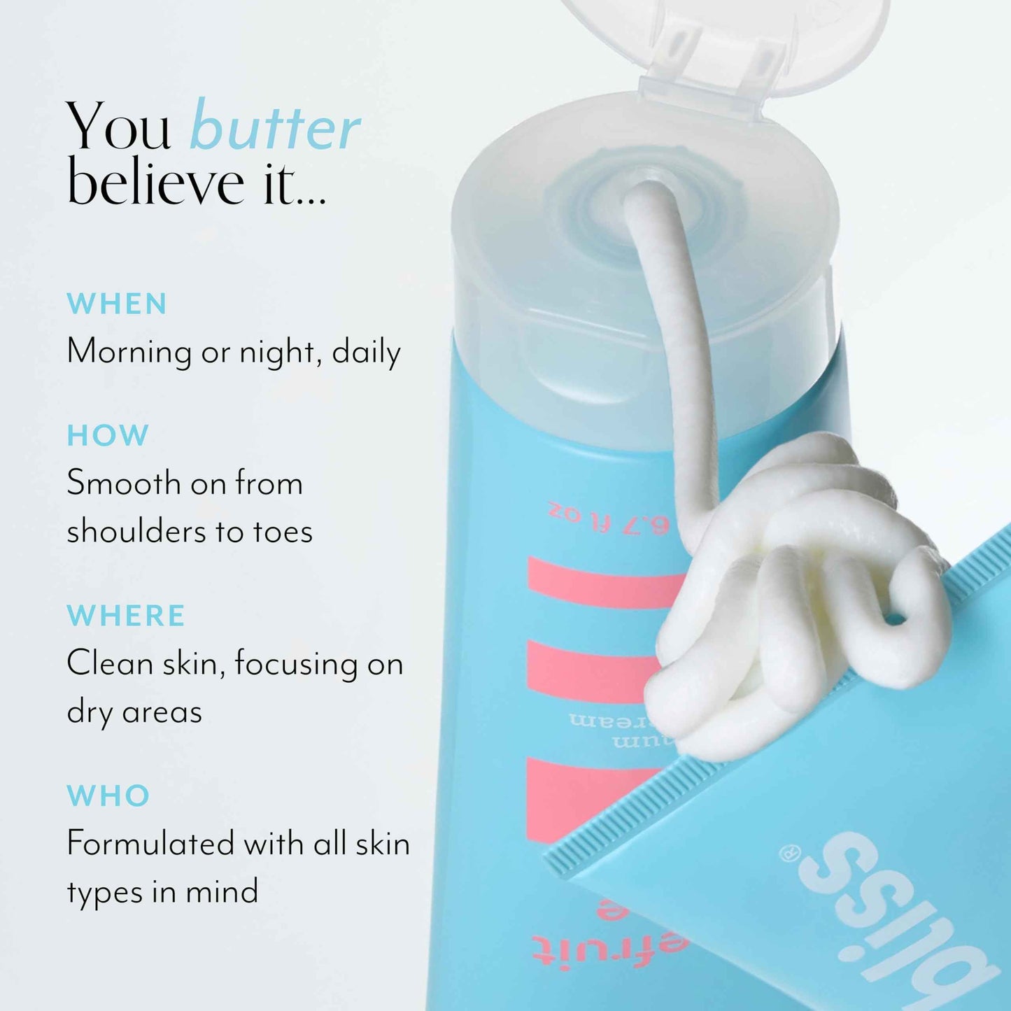 Bliss Body Butters Duo Lemon and Sage Body Butter and Grapefruit and Aloe - Maximum Moisture Cream - 6.7 Fl Oz Lotion for Dry Skin - Long-Lasting Moisturizer- Vegan and Cruelty-Free