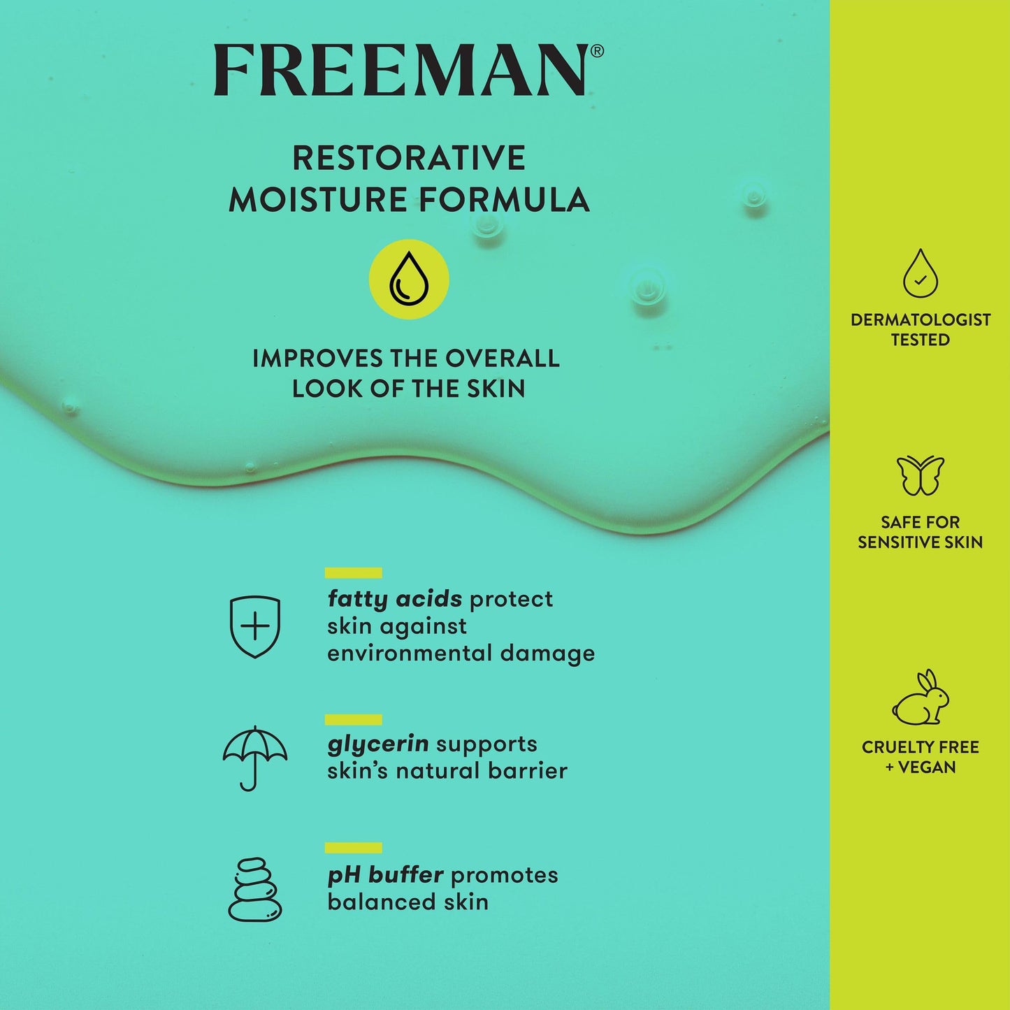 Freeman Restorative Moisturizing & Depuffing Eye Cream + Overnight Leave-On Treatment, For Dull & Tired Eyes, Brightens Undereye Skin, Infused With Magnesium & Hyaluronic Acid, 0.5 fl.oz./ 15 mL Jar