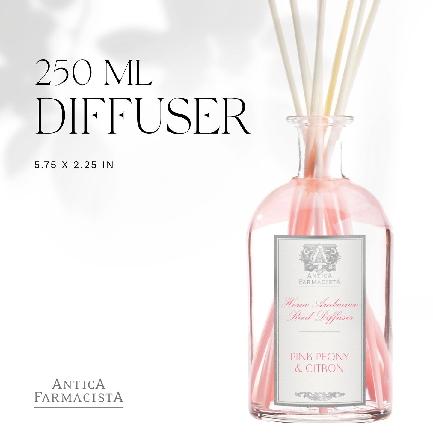 Antica Farmacista Home Ambiance Diffuser, Peonia, Gardenia & Rosa, 8.45 Fl Oz