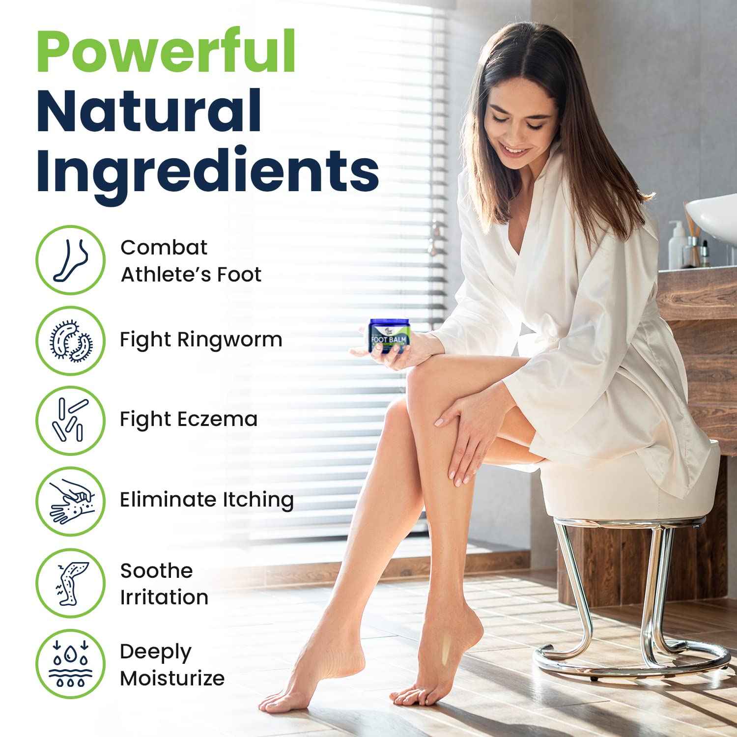 Tea Tree Oil Foot Soak with Epsom Salt - Best Toenail Fungus Treatment, Athletes Foot & Softens Calluses For Dry Cracked Feet - Instantly Hydrates & Soothes Irritated Skin & Athletes Foot