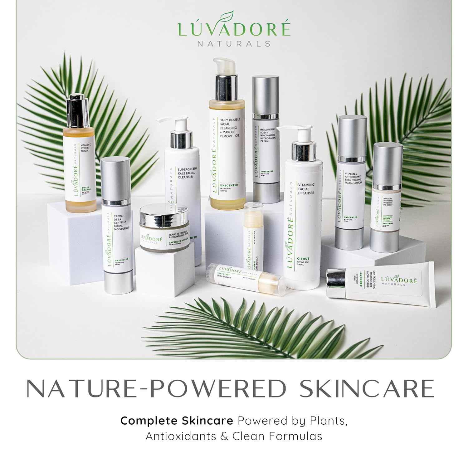 Luvadore Naturals Daily Double Face Wash and Makeup Remover – 2-in-1 Oil Face Cleanser – Hydrating Facial Cleanser with Grapeseed Oil, Avocado, Rice – Removes Makeup Impurities for Smooth Skin