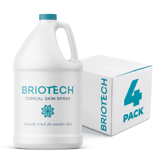 BRIOTECH Hypochlorous Acid Spray, Topical Skin Face & Body Mist, Support Irritations, Soothe Redness, Dry Skin & Scalp, Athletic Itch, Packaging May Vary