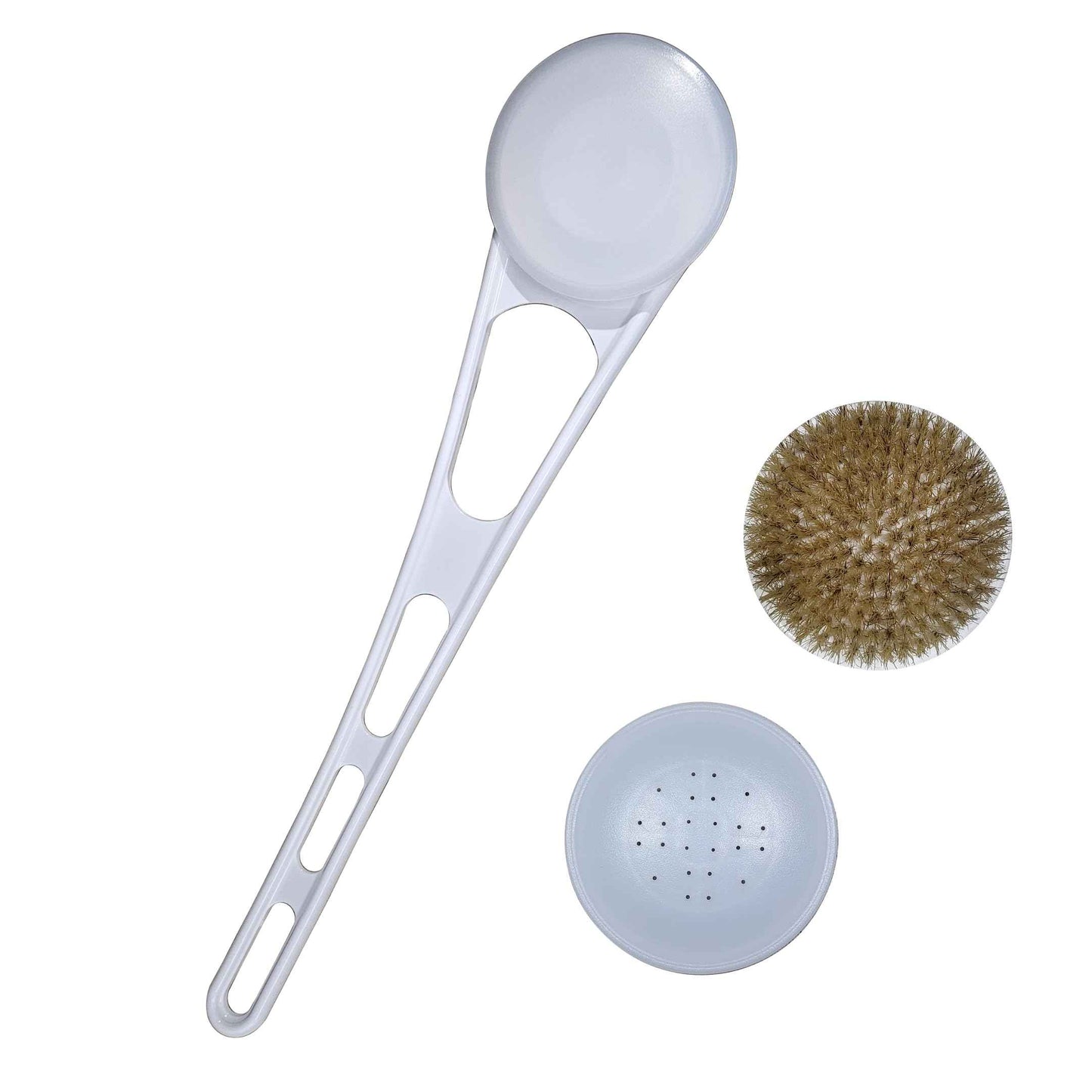 SELYBACK Full Set | 3-in-1 Body & Back Care Tool with Long Handle, Includes Lotion Applicator, Exfoliating Brush & Liquid Treatment Head