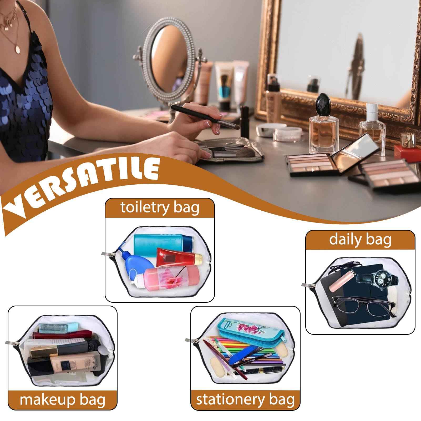 APAKUTA 70th Birthday Gift for Women 1955 Year Gifts Idea Boho Makeup Bag 70-Year-Old Decoration Gifts for Grandma Wife Aunt Friend Cosmetic Bag Organizer Zipper Pouch Gift for Retirement Anniversary