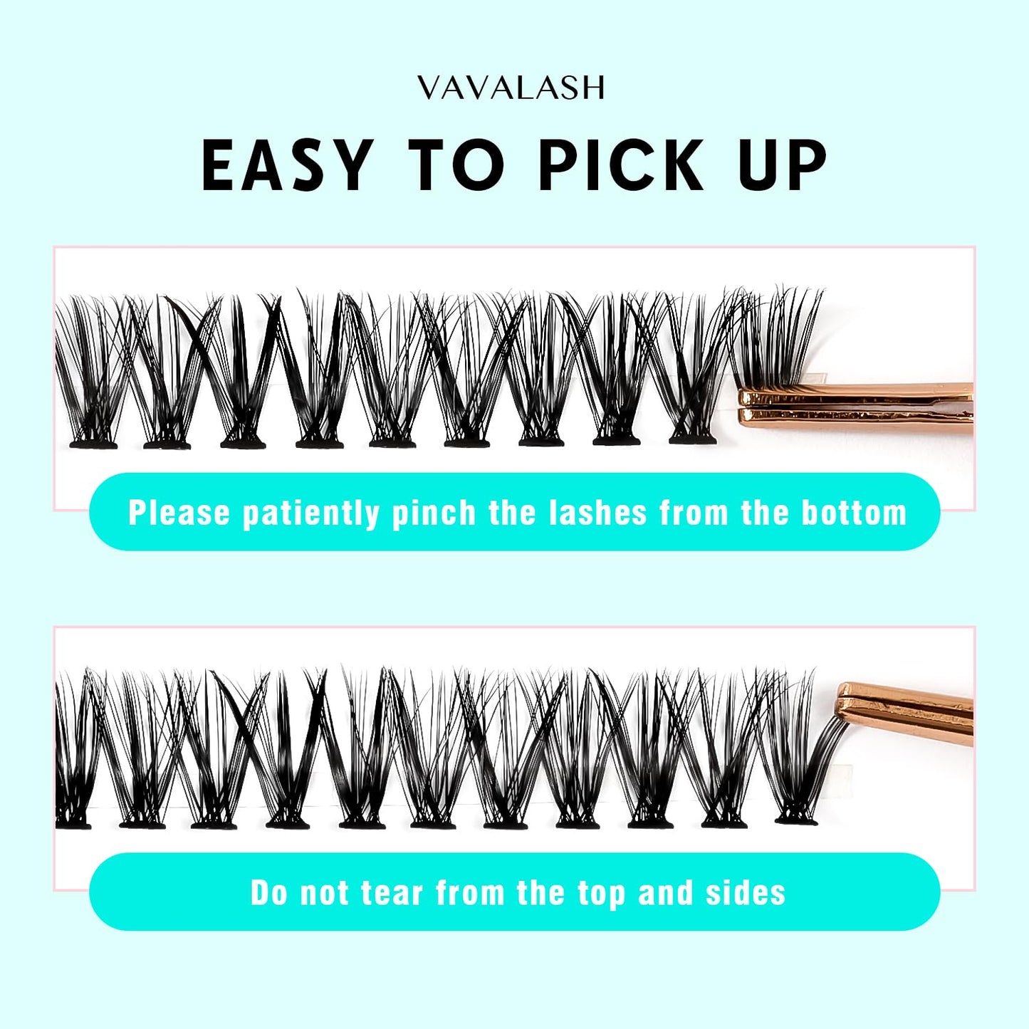 VAVALASH Lash Clusters 30D-0.07-C-9-16MM 300Pcs DIY Eyelash Extension 10D 20D 30D 40D 50D Individual Cluster Lashes Faux Mink False Lashes DIY Lash Extensions at Home 300PCS (30D-0.07-C,9-16MIX)