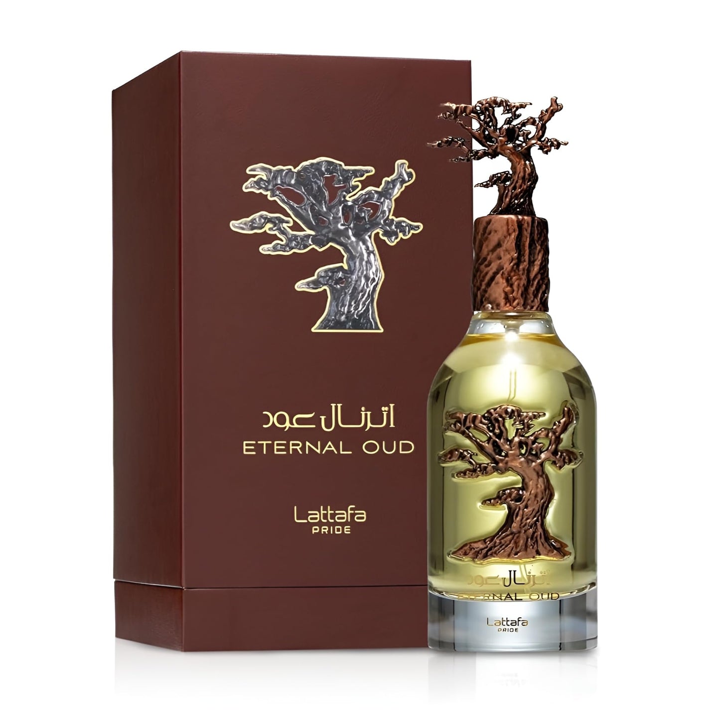 Lattafa Pride Eternal Oud for Unisex Eau de Parfum Spray, 3.4 Ounce