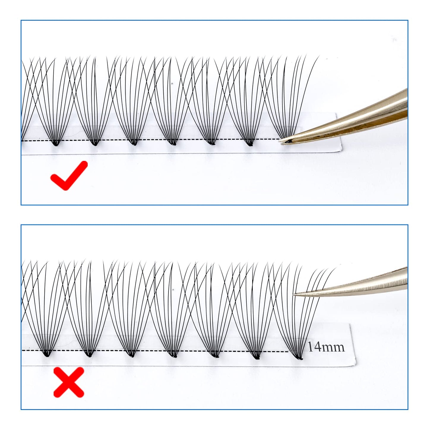 Premade Fans Eyelash Extensions 320PCS Promades Eyelashes Extensions 12D Lash Extension 0.07mm C/D Curl Pre Made Fans Eyelash 13-20mm Comfortable Eyelash Extensions(12D-0.07-D, 1320mm Mixed Tray)